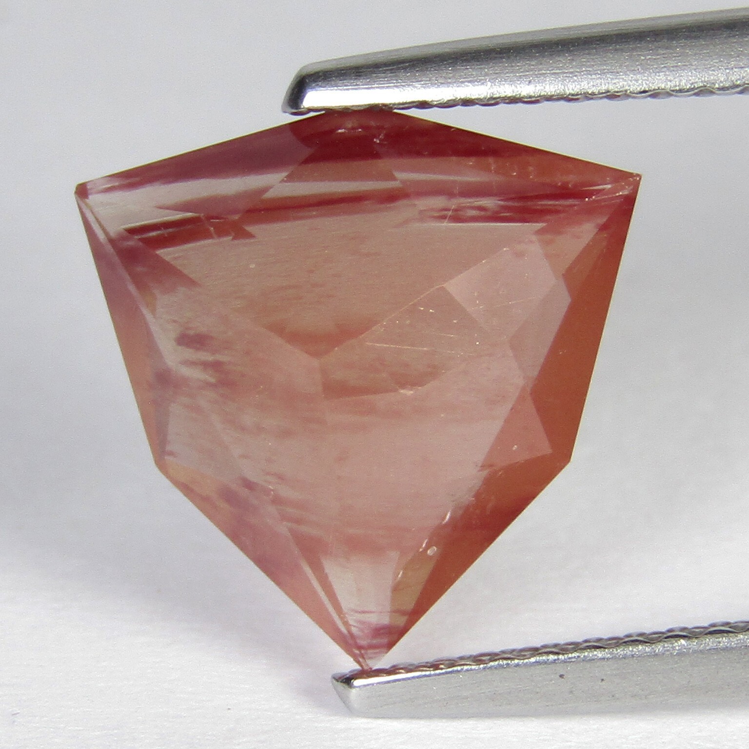 3.38Cts Shimmering Natural Andesine Trillion Custom Cut Gemstone From Congo