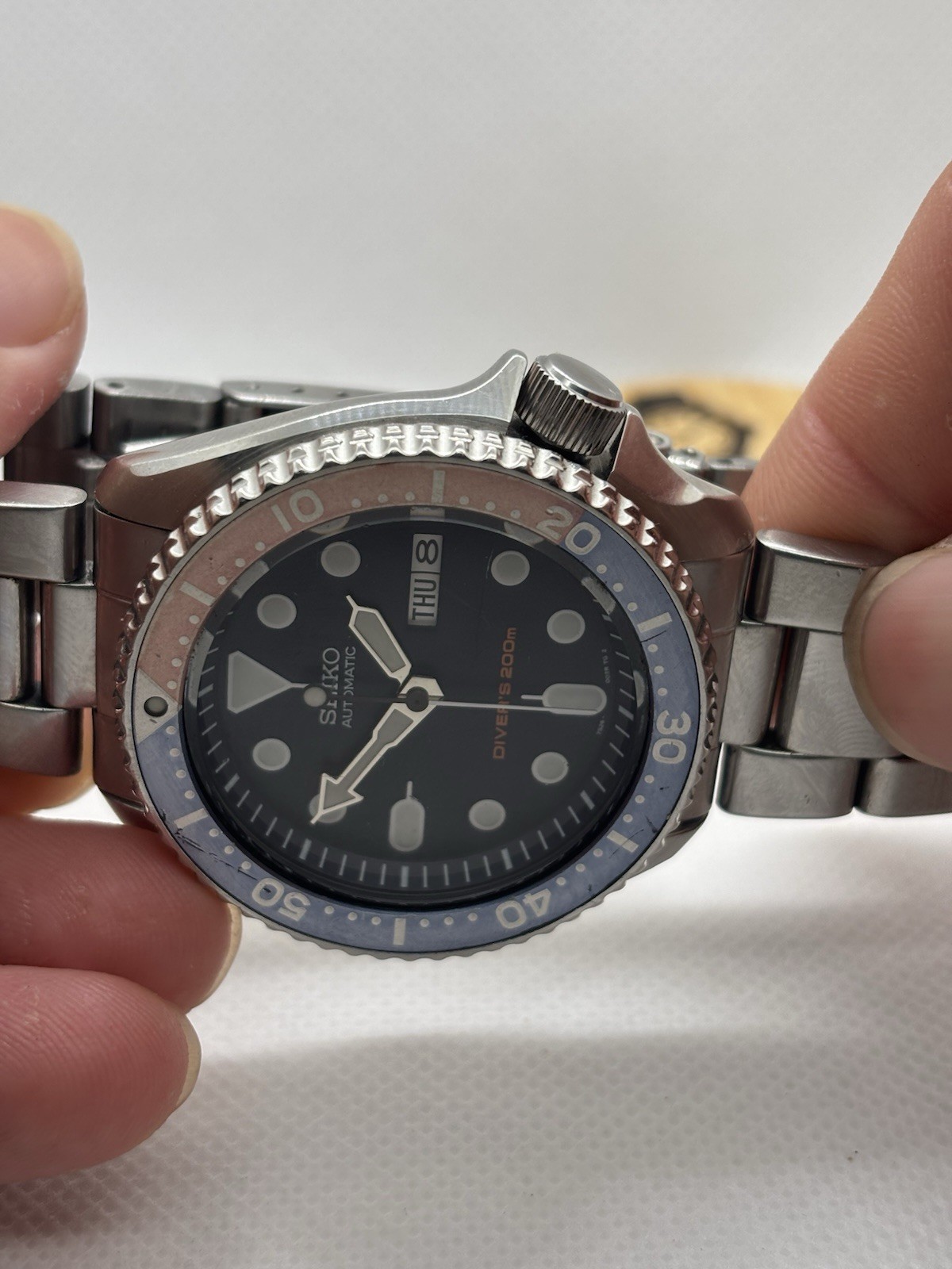 SEIKO 5 7S26-0020 SKX009 PEPSI Scuba 200m Men’s AT Watch JAPAN