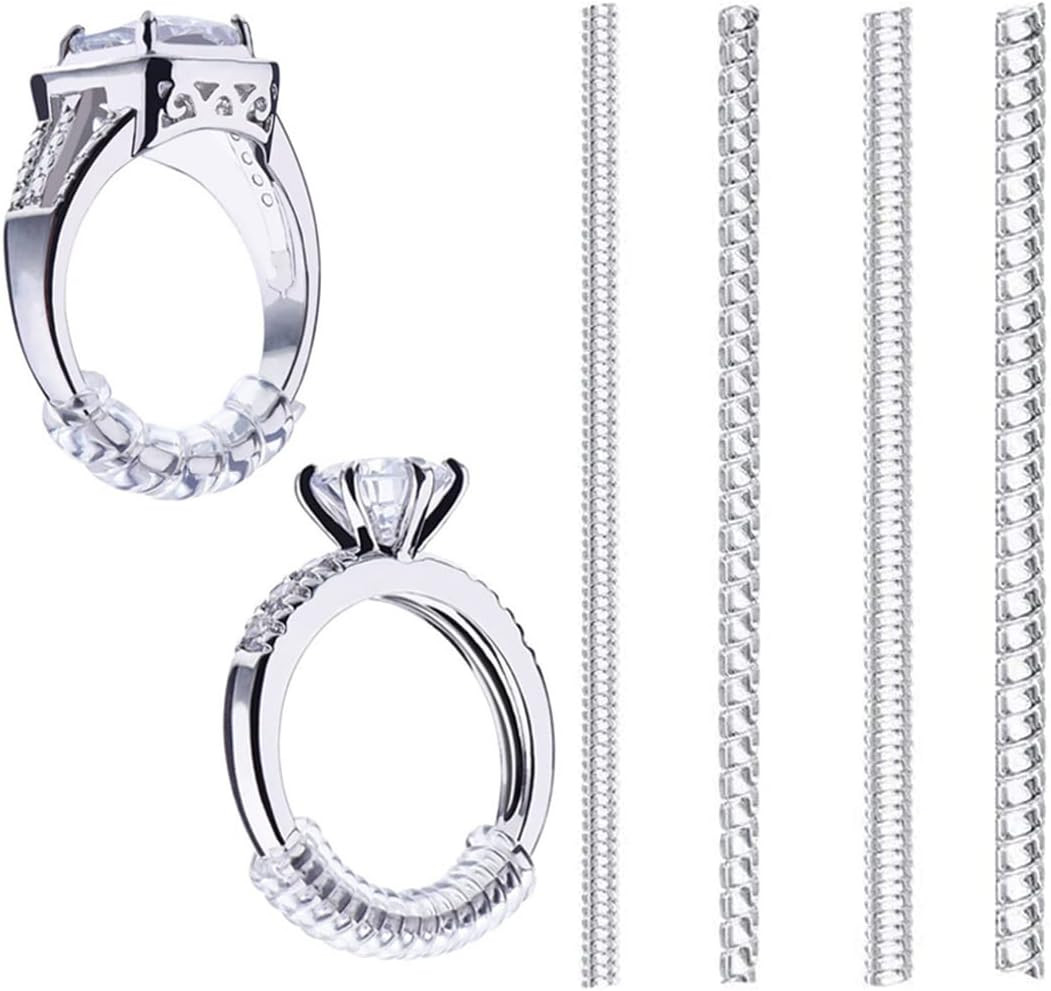 Ring Size Adjuster for Loose Rings – 20 Pack 4 Sizes – Invisible Jewelry Sizer f
