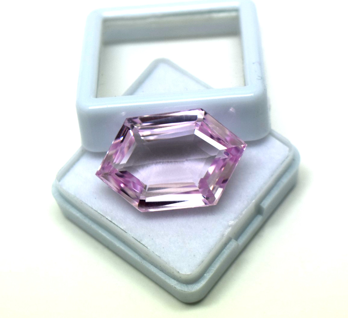 24.90 Ct Approx. Natural Light Pink Sapphire Hexagon Cut Pendant Making Gemstone