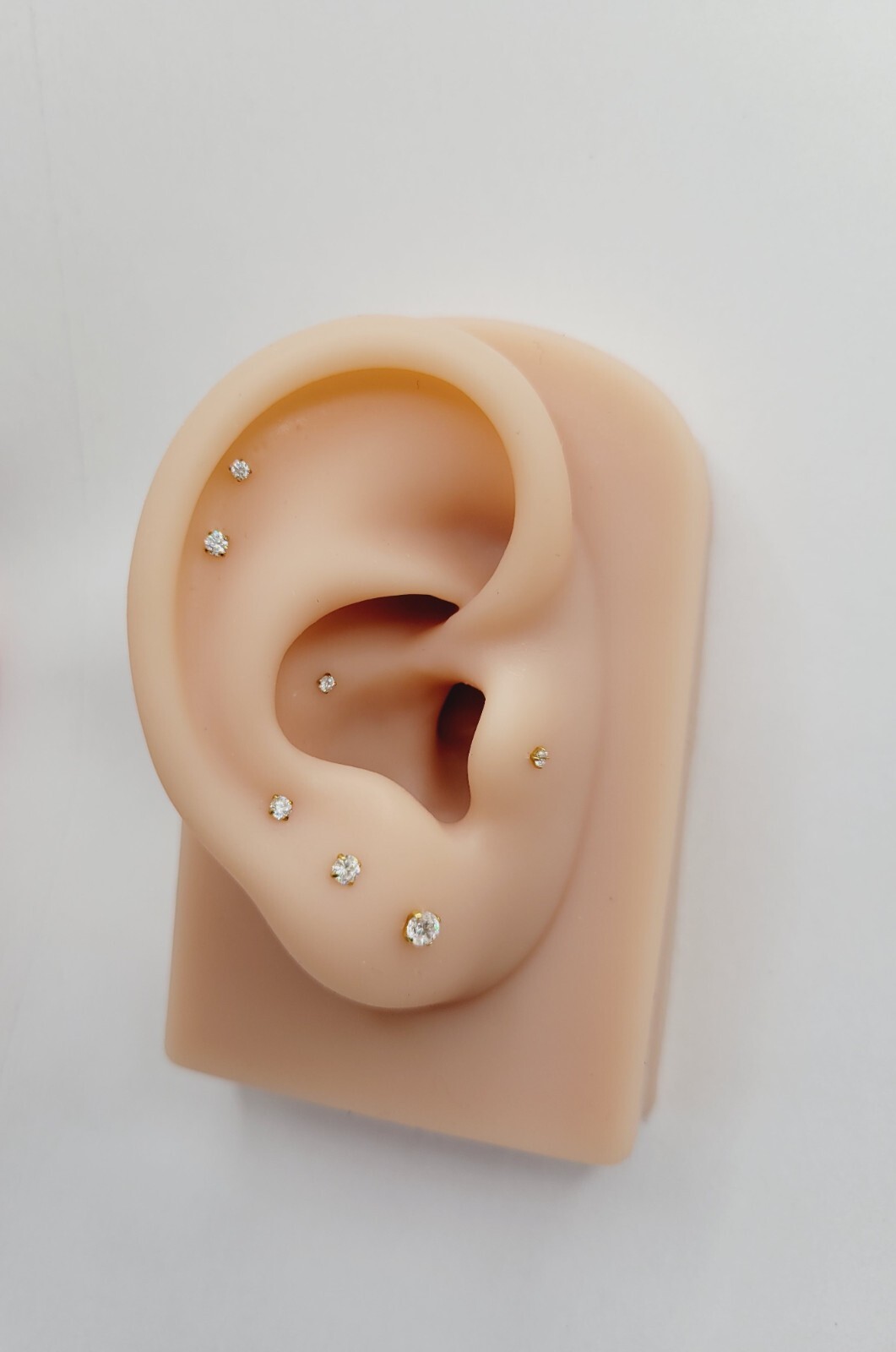 20G/18G/16G Titanium 2mm~3mm Stud Push Pin Labret, Threadless Flat Back Earring