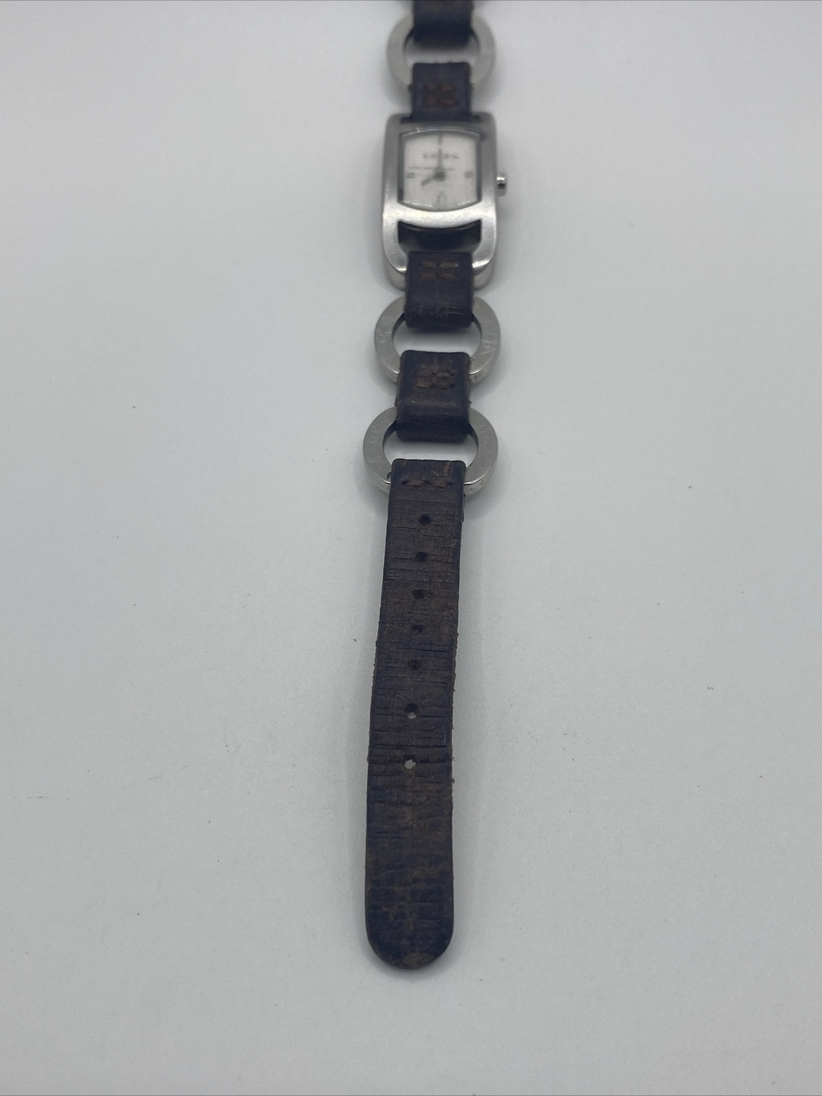 Fossil F2 #ES-9516 Stainless And Leather New Battery Good Condition