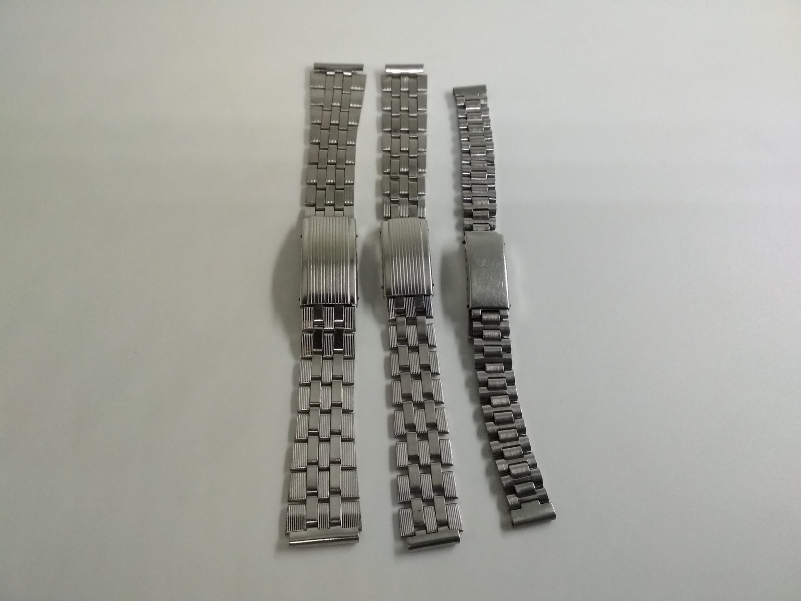 3 Vintage 18mm, 13mm, 11mm watch bracelet stainless steel, made in USSR, *352