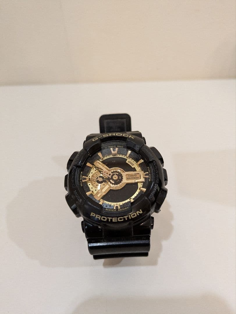 CASIO G-SHOCK watch body black gold regular price 22,550 yen junk item