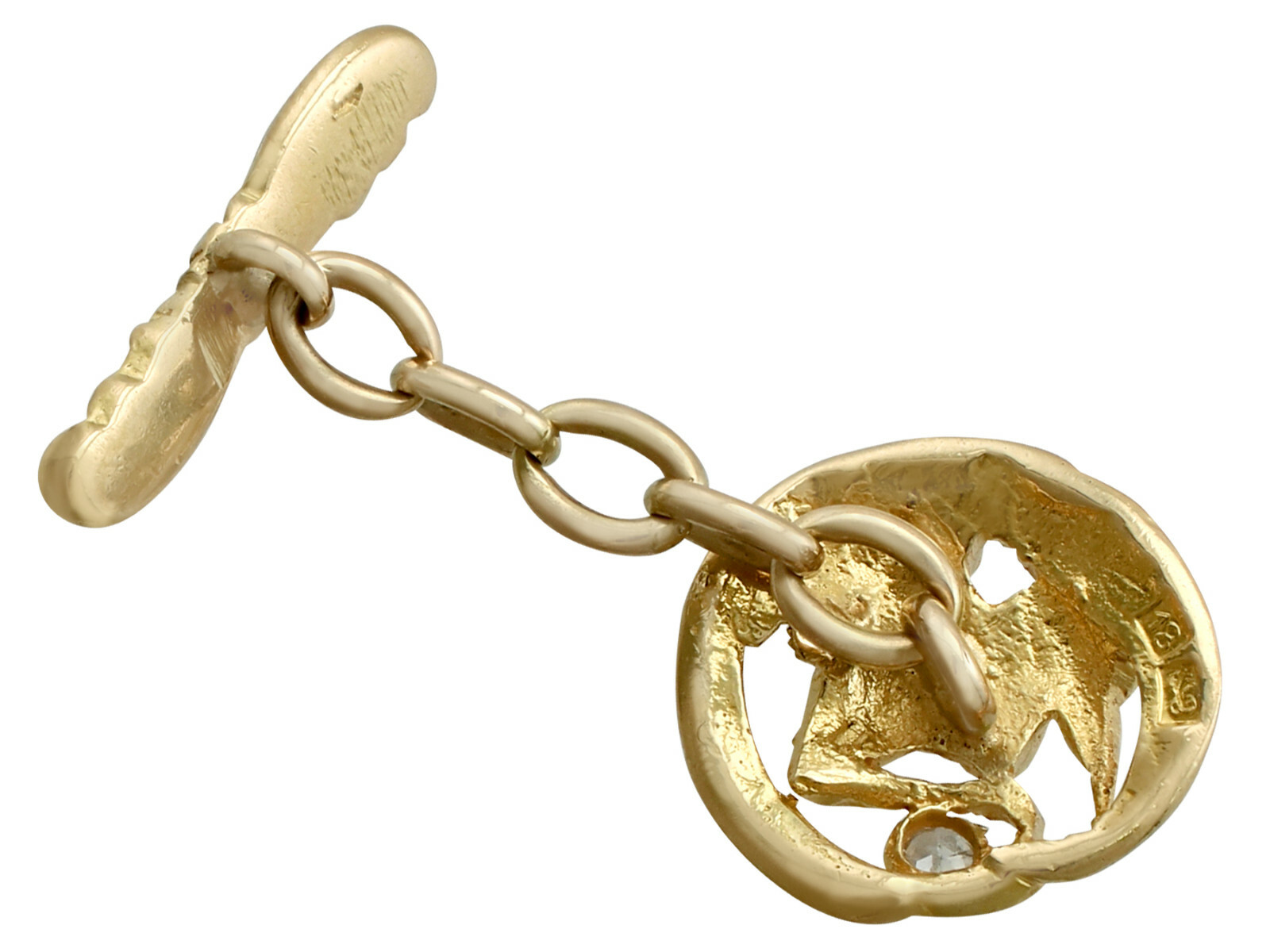 Antique Circa 1900 18k Yellow Gold ‘Bird’ Cufflinks