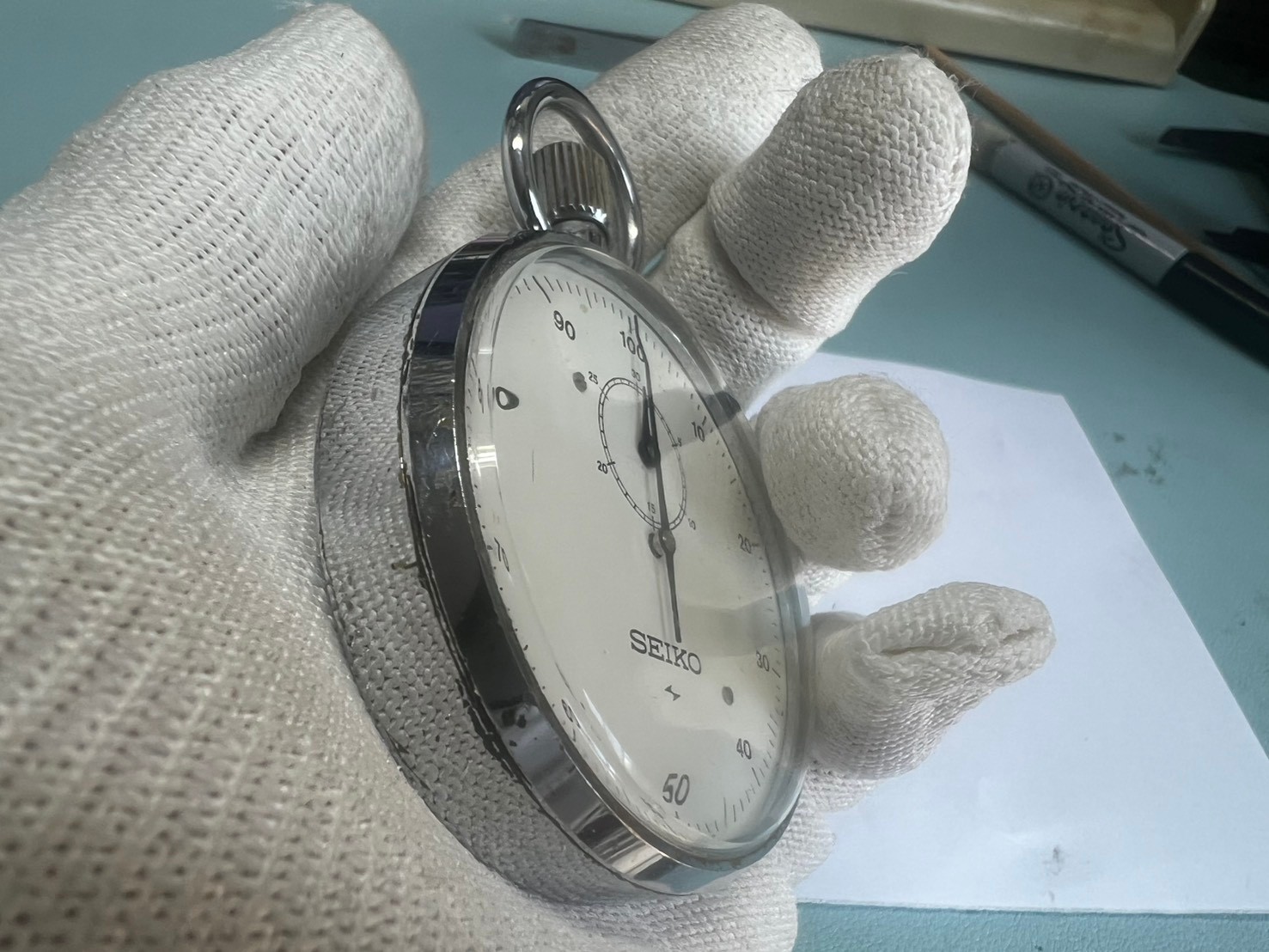 77. Seiko stopwatch running 88-5150 T Tokyo Japan