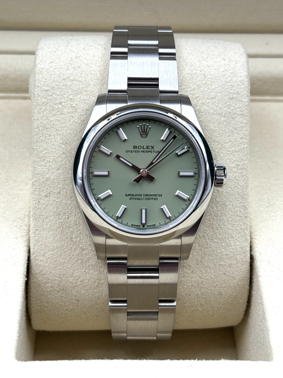 Rolex Oyster Perpetual 31mm Pistachio Dial 277200 Unworn 2025