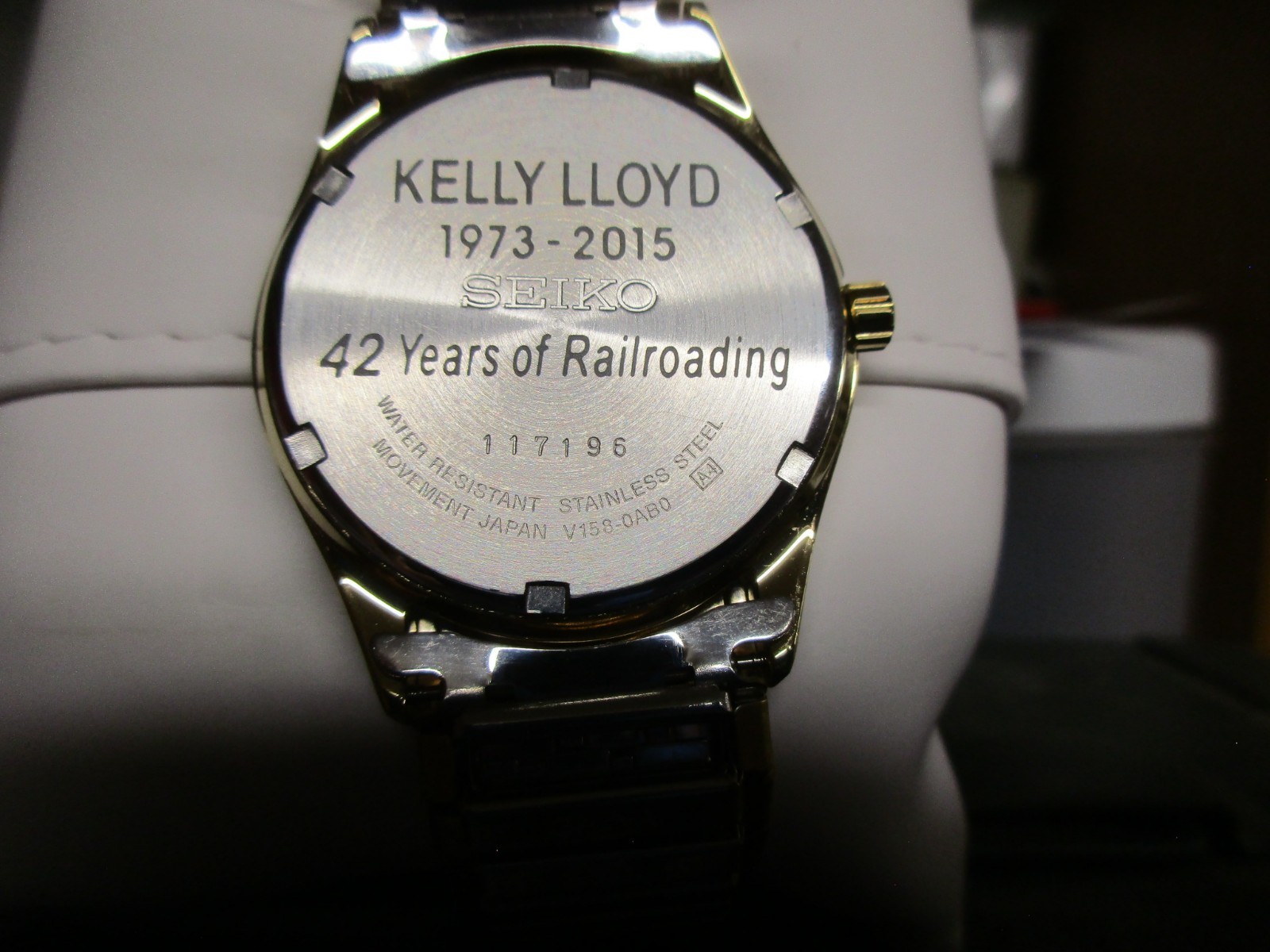 Montana Rail Link mens Seiko retirement watch