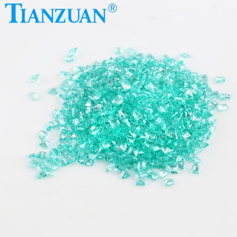 Small Size Trapezoid Shape YAG Paraiba Color Yttrium Aluminum Garnet Loose gems