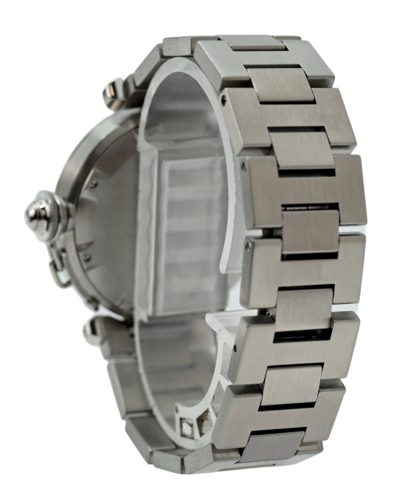 Cartier 35mm Midsize Pasha GMT Automatic Stainless Steel 2377 Watch- W31029M7!