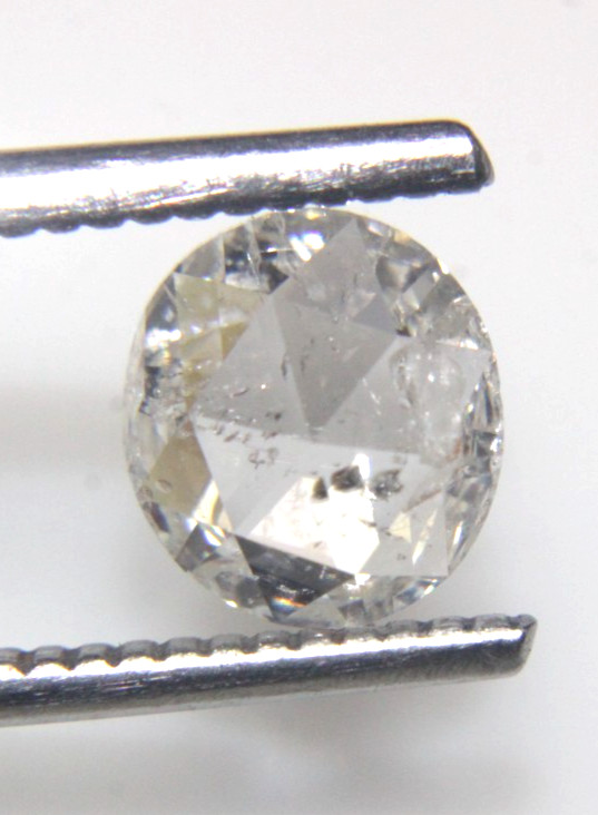 1.21Cts G-H Color Si-I White Round Rose Cut Diamond Natural 7.30-6.85×2.60 mm