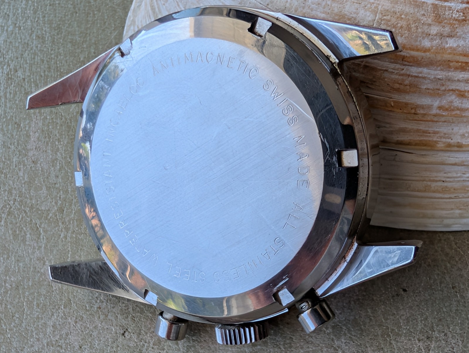 Vintage Paul Peugeot Three-Register Chronograph w/Warm Patina,Valjoux 7736 Mvmt