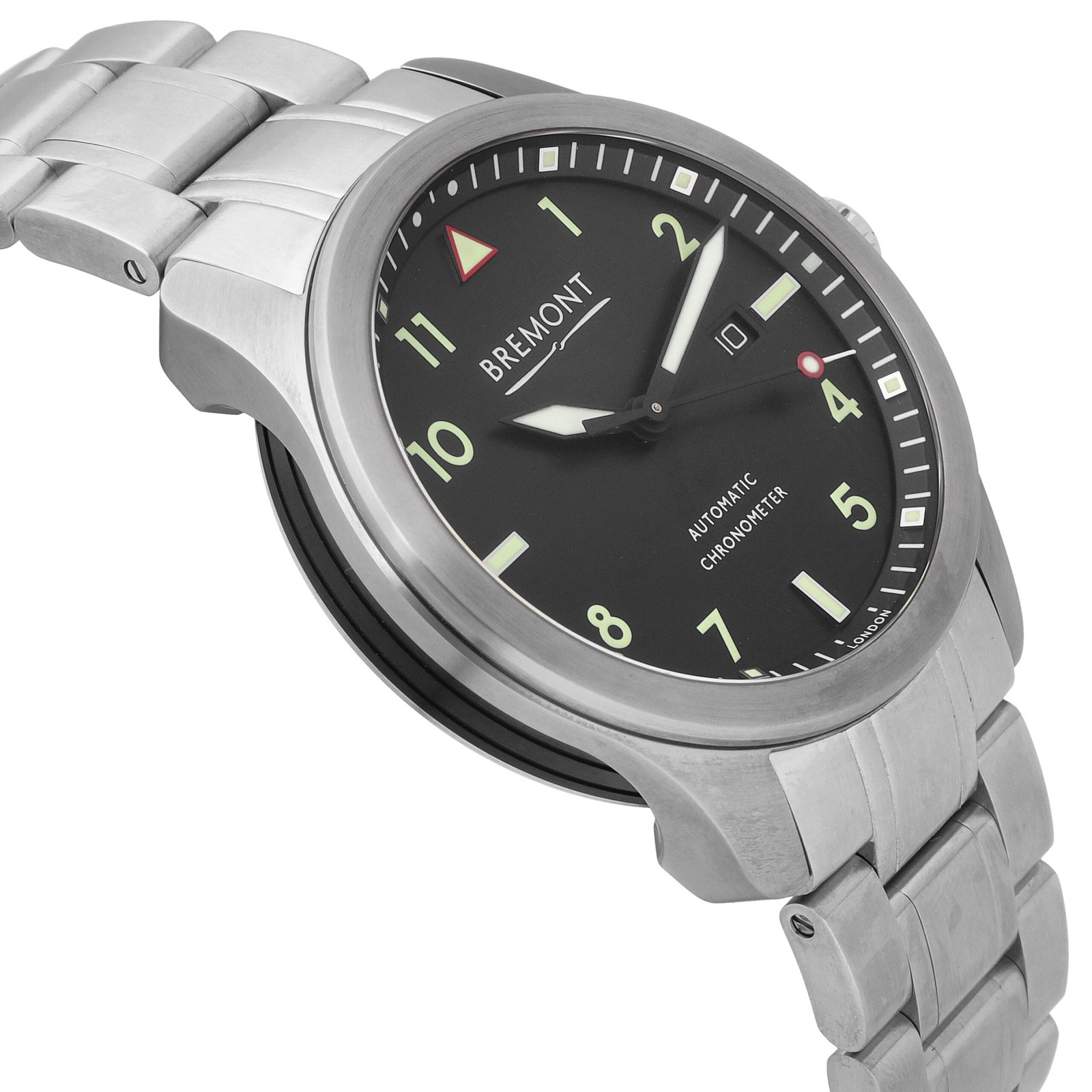 Bremont Solo 43 Stainless Steel Black Dial 43mm Automatic Mens Watch SOLO43-CR-B