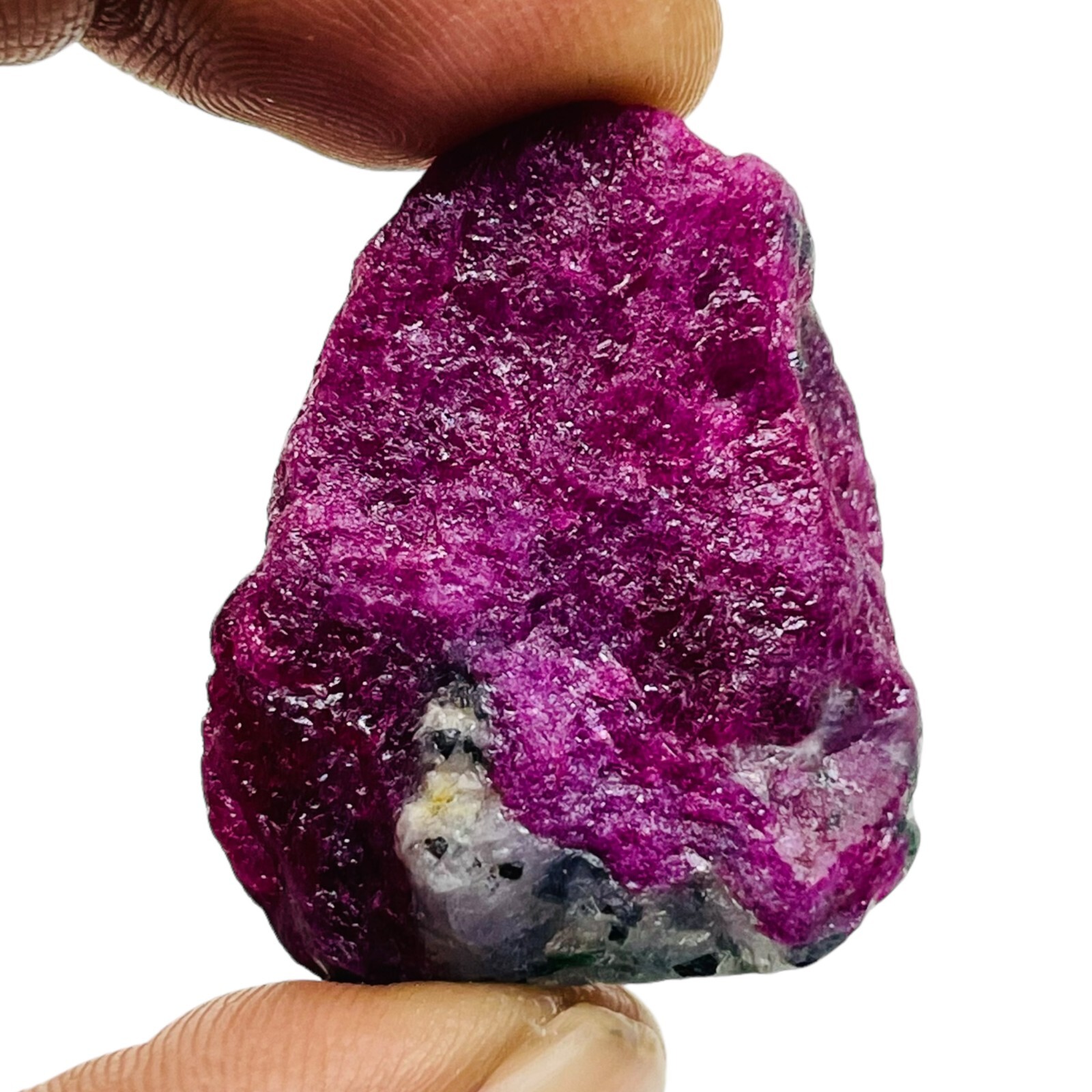 148.80 Cts Unheated Natural Ruby Rough 36x28mm Stunning Red Huge Gemstone