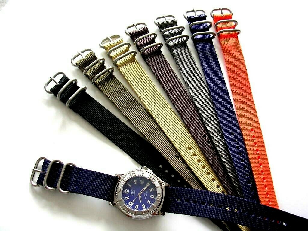 1pc NATO G10 UTC SS Ballistic Nylon military dive watch band strap IW SUISSE USA