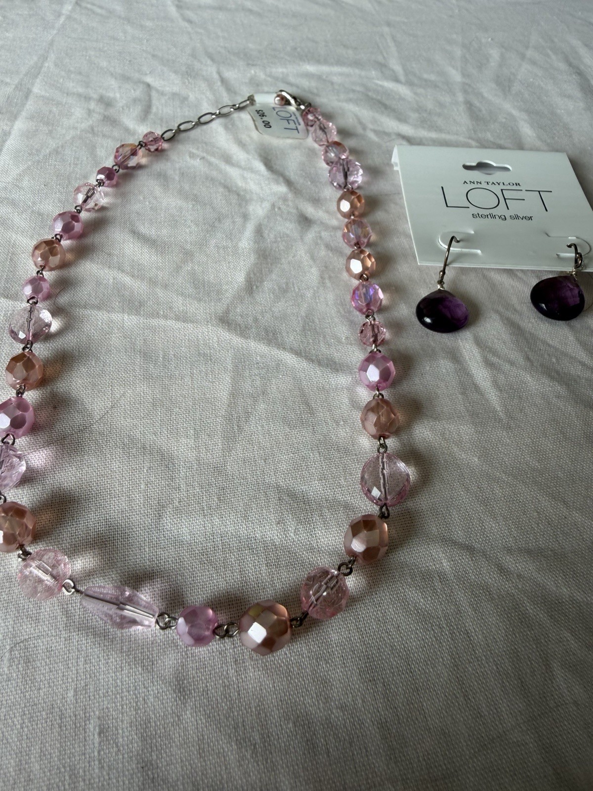 Ann Taylor LOFT Necklace & Earrings • Both NWT Coordinated Colors • Not a Set491