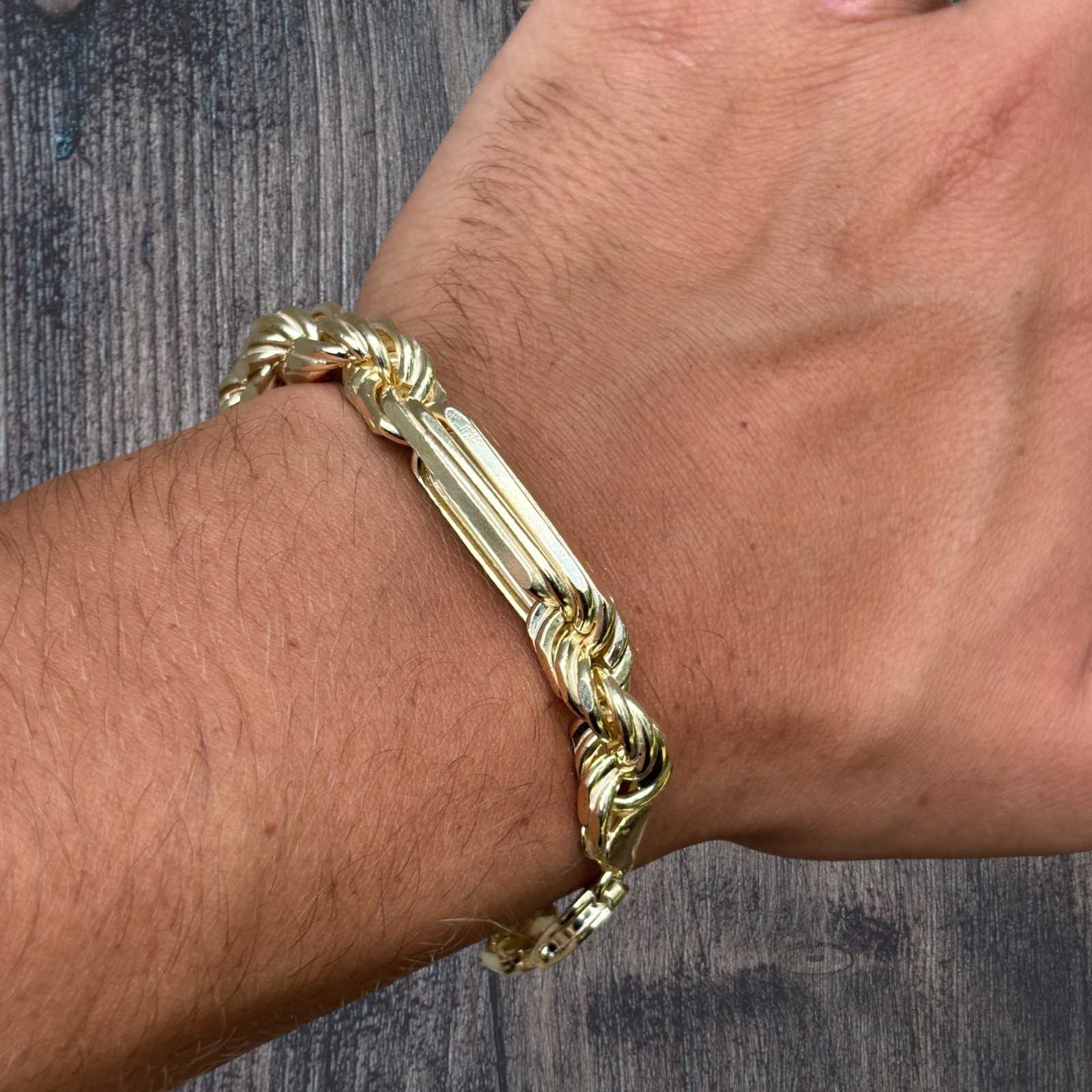 10mm Figarope Milano Bracelet – Solid 925 Sterling Silver Or 14k Gold Vermeil