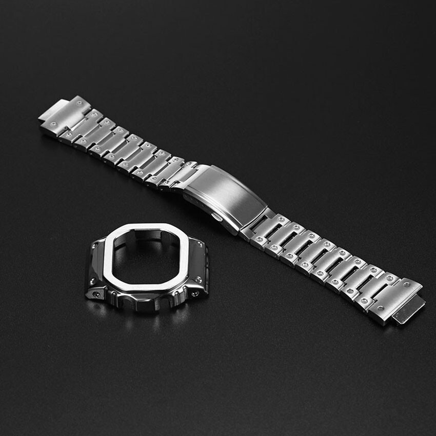 For Casio G-SHOCK DW5600 GWM5610 Bezel Metal Kit Watch Bnad Strap Case Cover