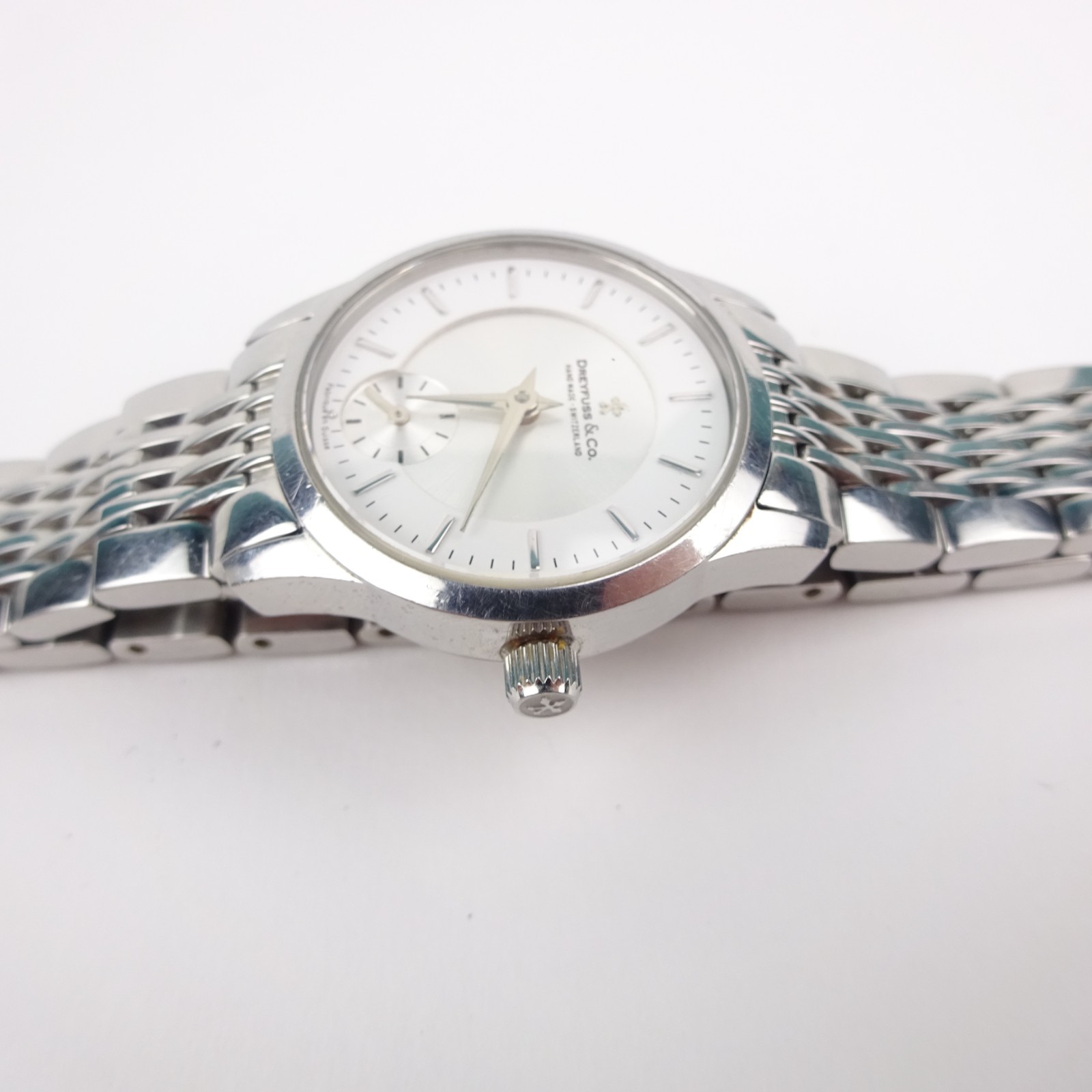 Dreyfuss & Co 1946 Watch Stainless Steel Silver Dial Classic Women’s