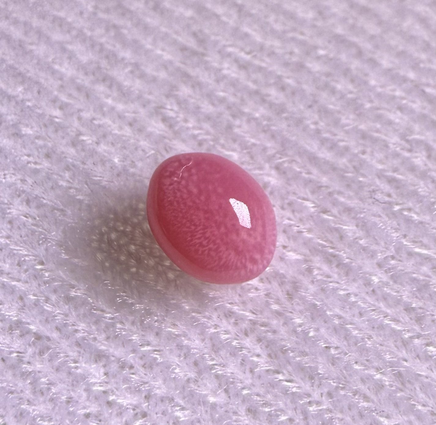 1.1ct Natural Conch Pearl, Oval Shape, Pink Color, Good Flame