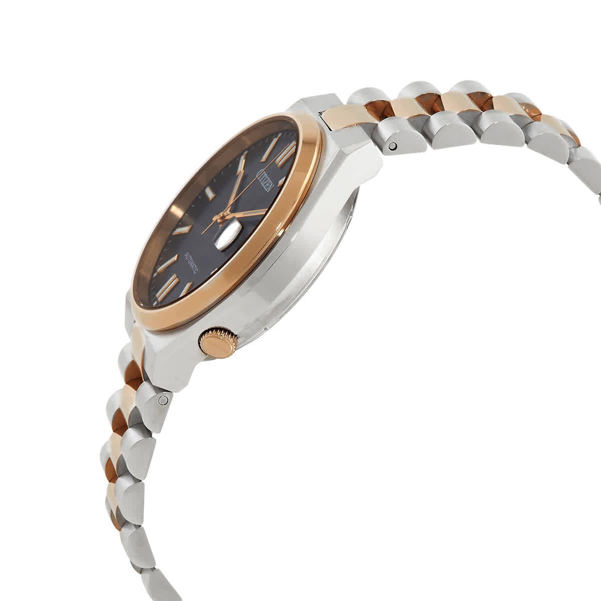 Tsuyosa Automatic Black Dial Two-Tone Men’s Watch NJ0154-80H