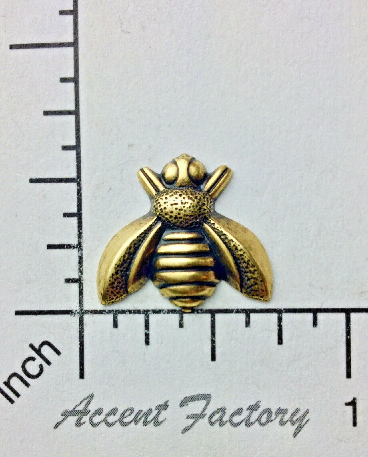 34233- 4 Pc Honey Bee Jewelry Finding Brass Ox