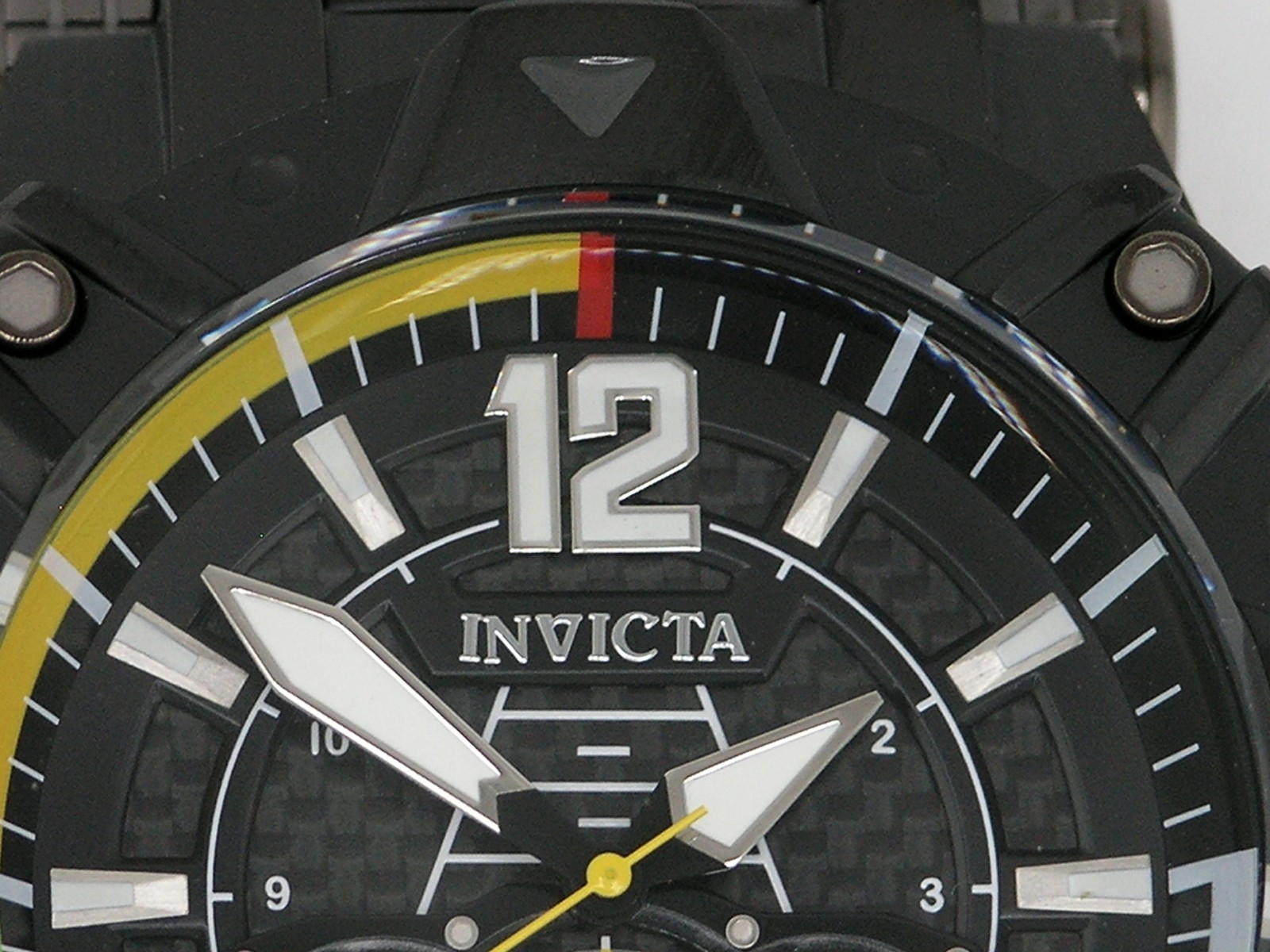 NEW INVICTA 40170 AVIATOR CHRONOGRAPH BLACK CARBON FIBER DIAL STEEL 52MM