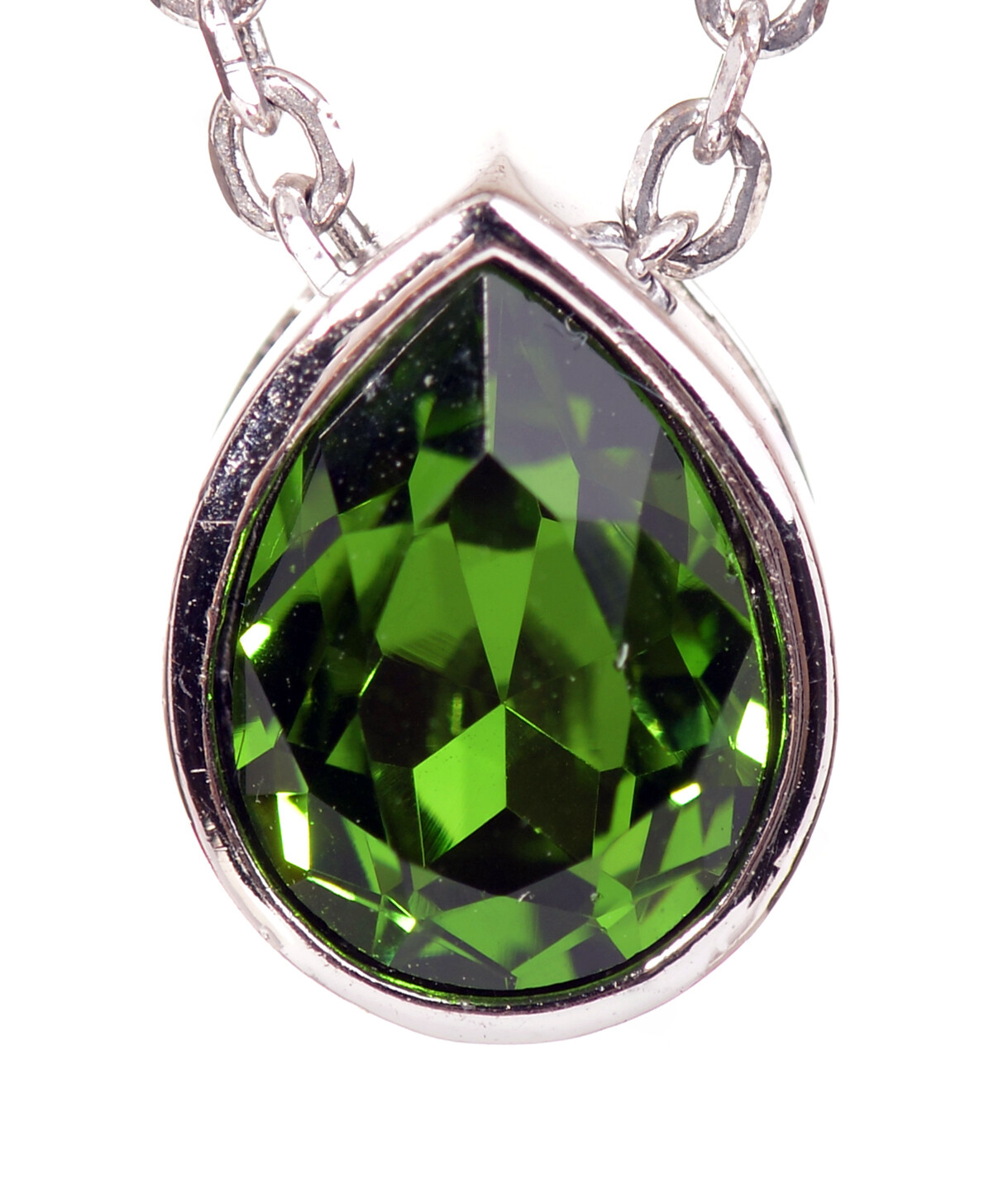 Crystals From Swarovski Mini Teardrop Pendant Necklace 925 Sterling Silver 1160i