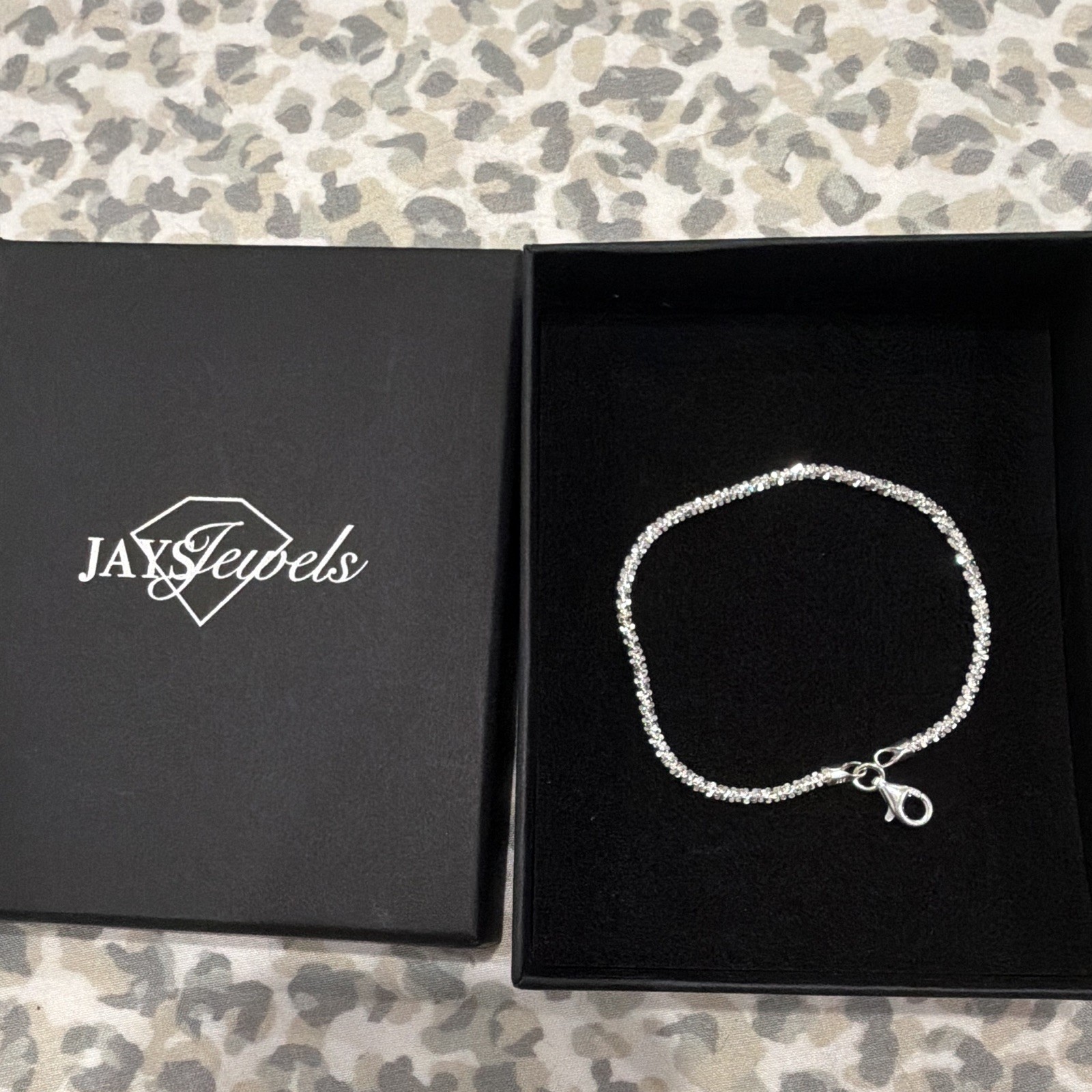 JAX Jewels Silver Ball/Bead Chain Bracelet Metal Lobster Clasp Round No Stone