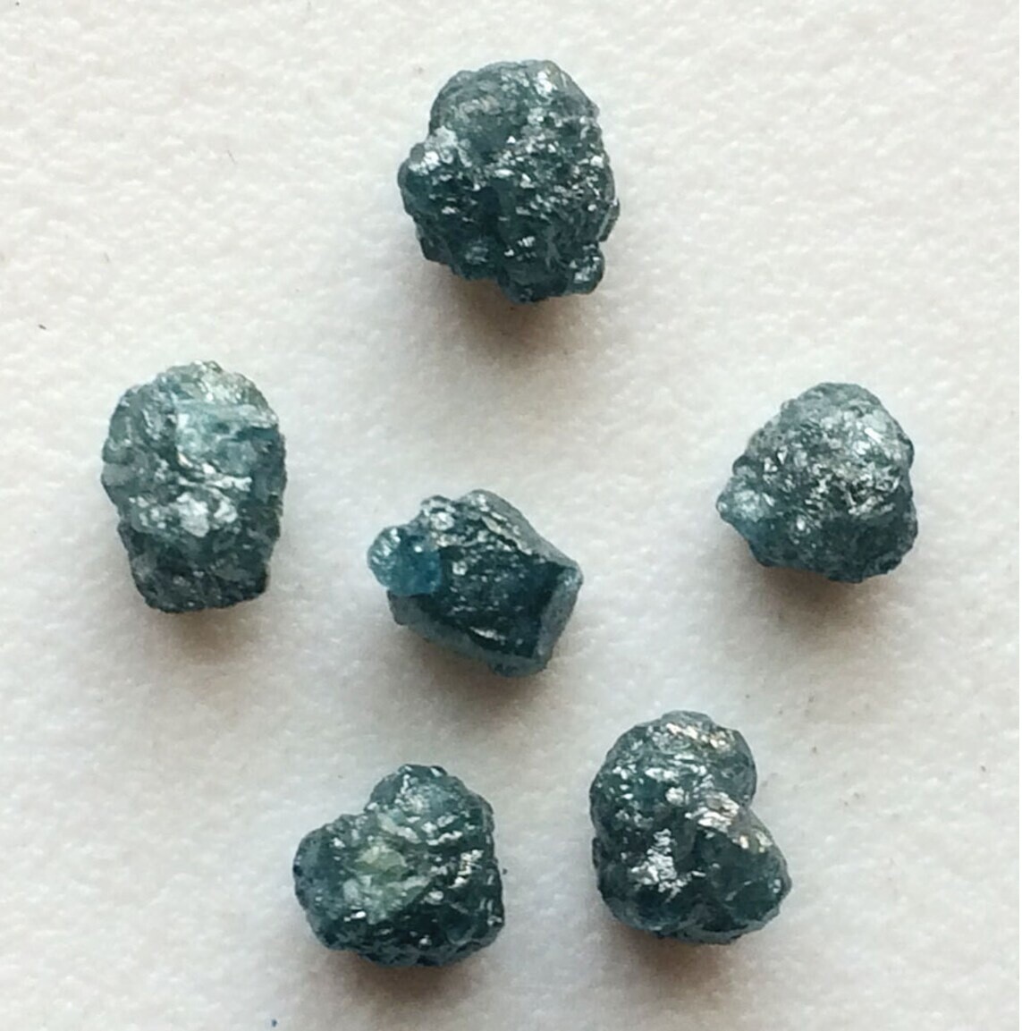 Natural Rough BLUE DIAMOND 1.00 CARAT 3.50MM TO 4.00MM (APPROX) 2-3PCS DIAMONDS