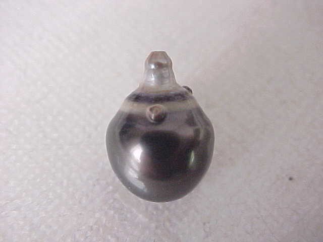 10.2MM X 14MM AAA GENUINE TAHITIAN PEARL HALFDRILLED #243