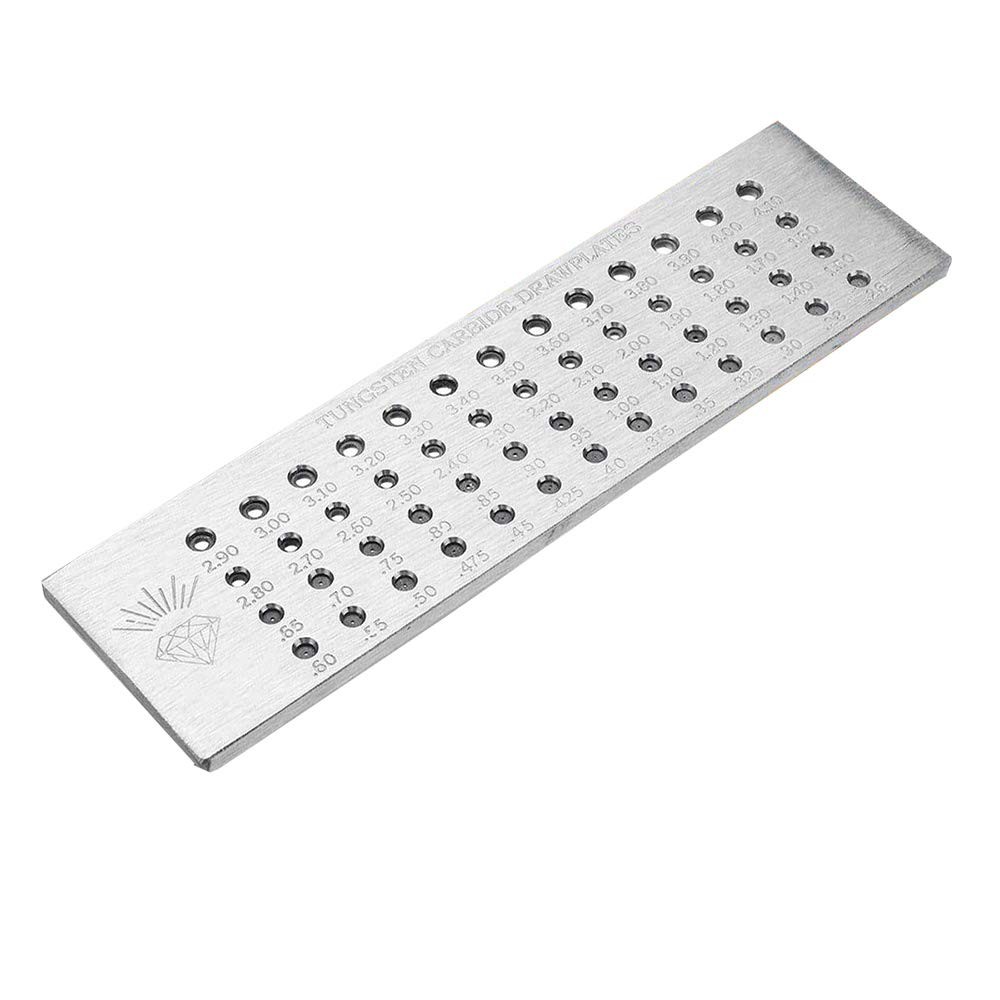 Tungsten Carbide Wire Drawplate 52 Round Holes 0.26-4.0mm Wire Drawing Plate