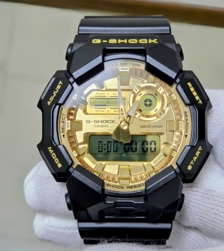 Casio G-Shock GA-010GGB-1A9 Black Gold Analog Digital Quartz Men’s Sport Watch