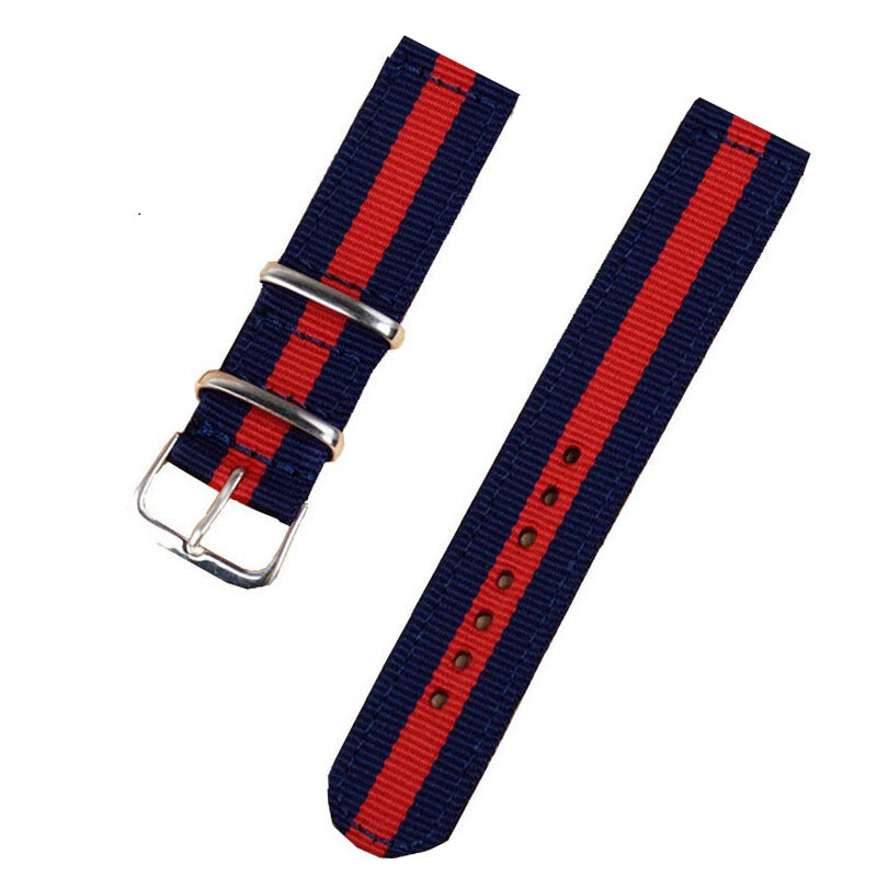 High Quality Fabric Nylon Canvas Watch Strap Band Universal Unisex 18/20/22/24mm