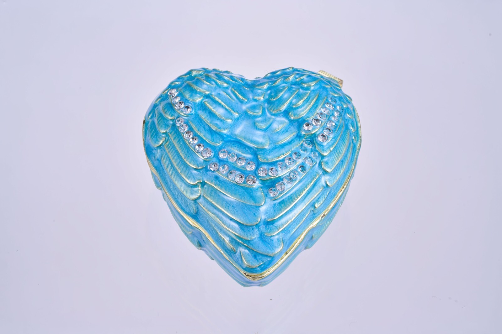 Mini Heart-Shaped Enamel Jewelry Box – Cute & Chic