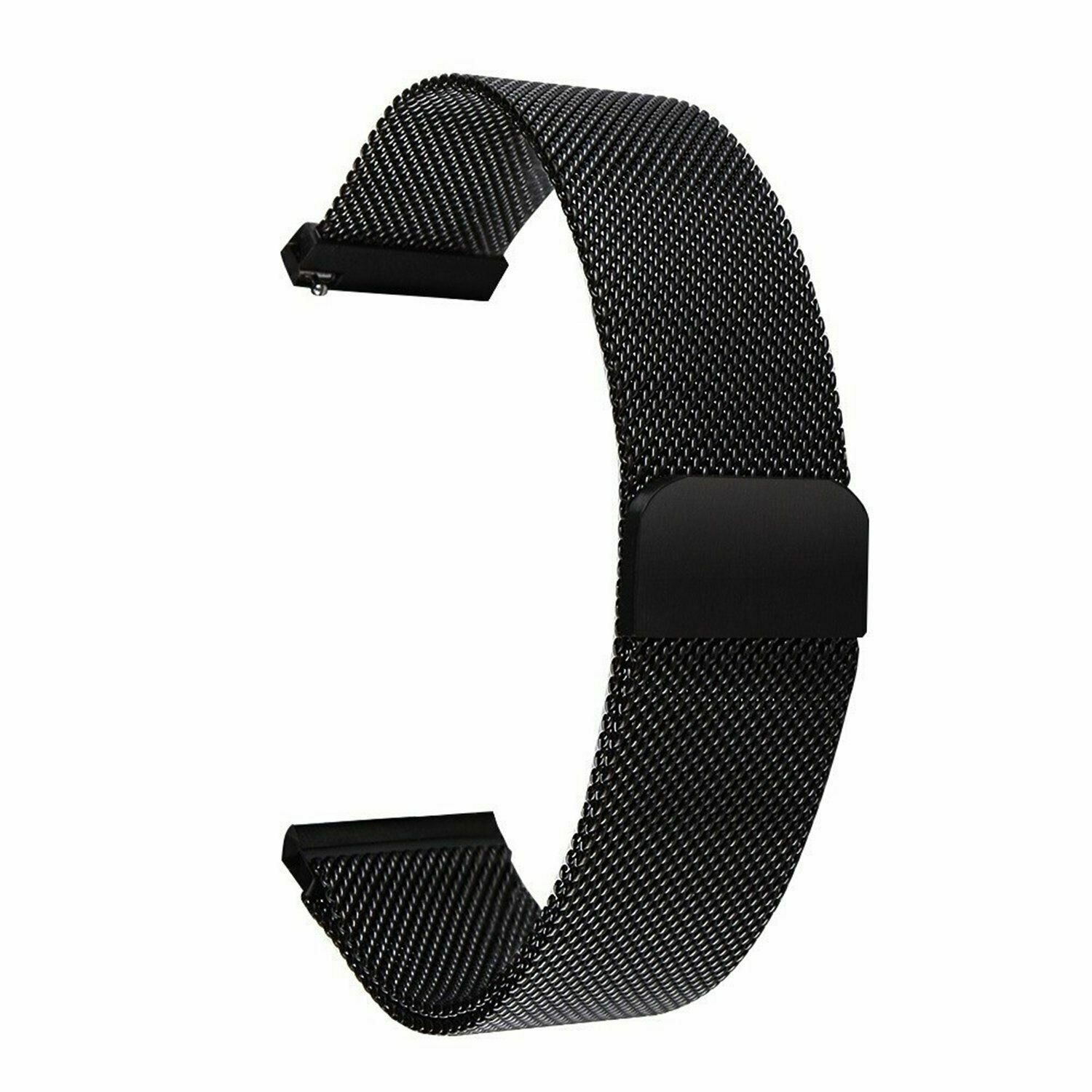 14-24mm Magnetic Clasp Mesh Loop Watch Band Stainless Steel Metal Strap Bracelet