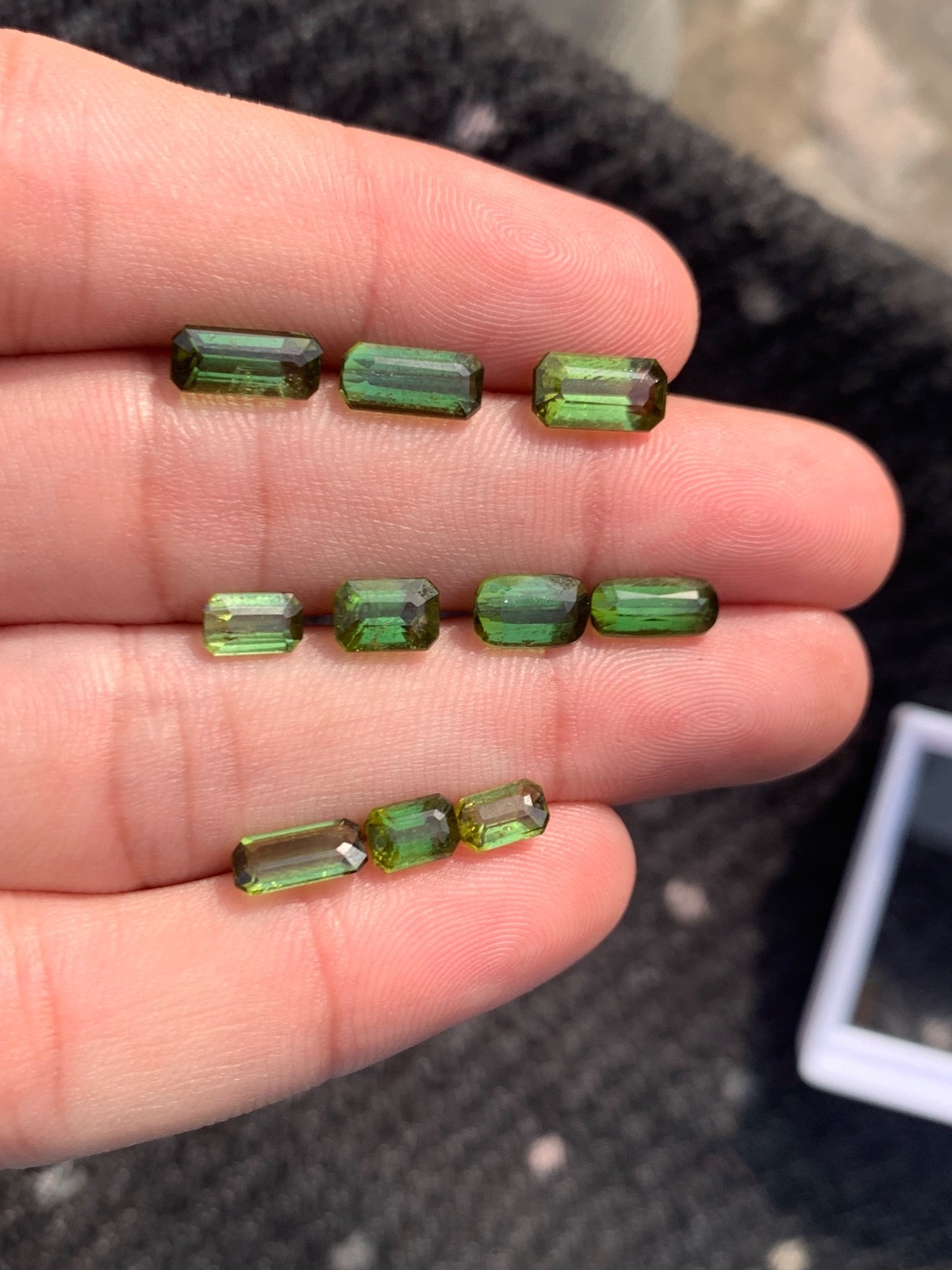 Wholesale Lot 11.70 Ct Natural Tourmaline 10 Pcs Emerald Cut Loose Gemstones