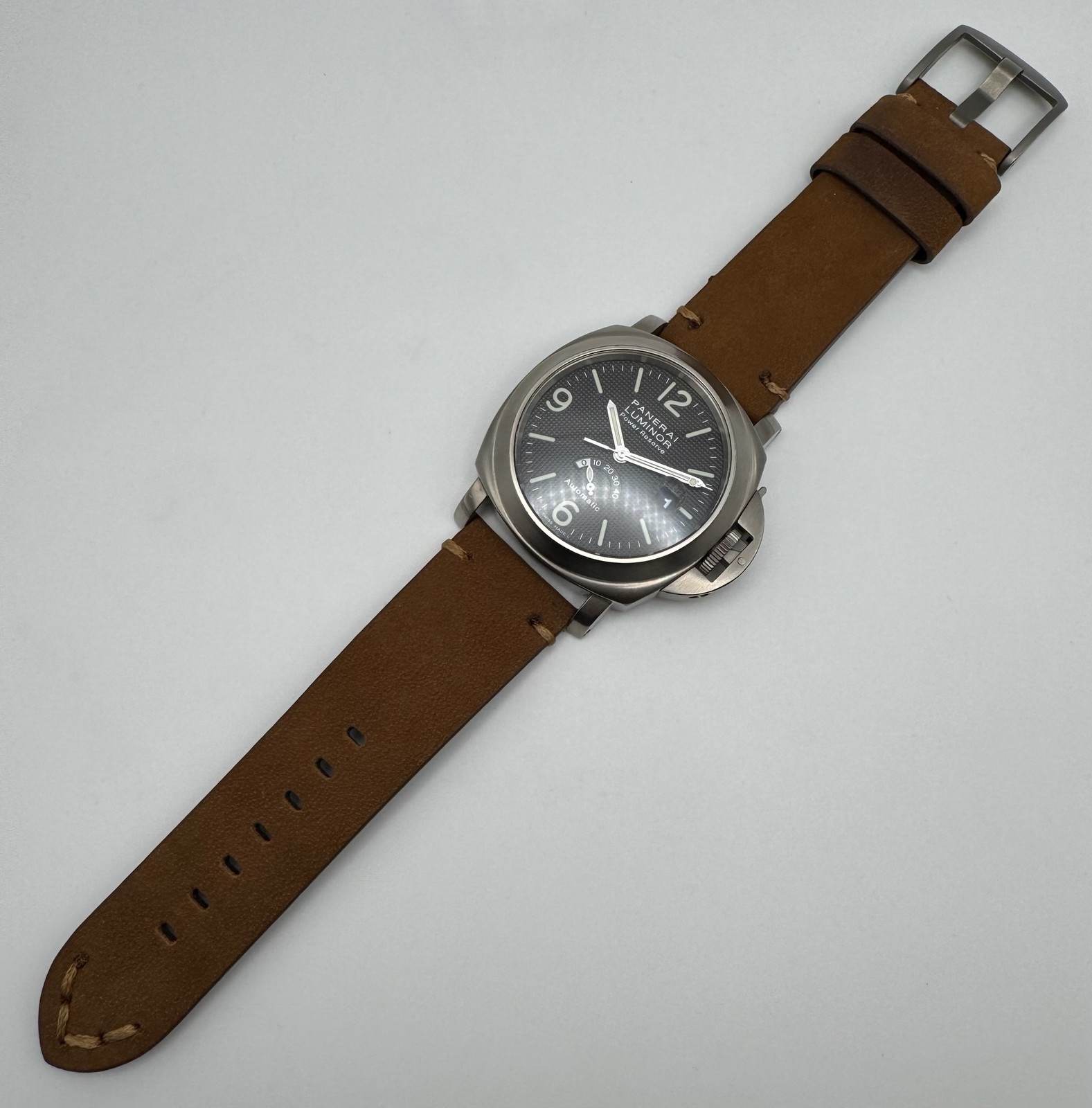 Panerai Luminor Power Reserve PAM57 Titanium Tobacco Dial 2000 (Full-Set)