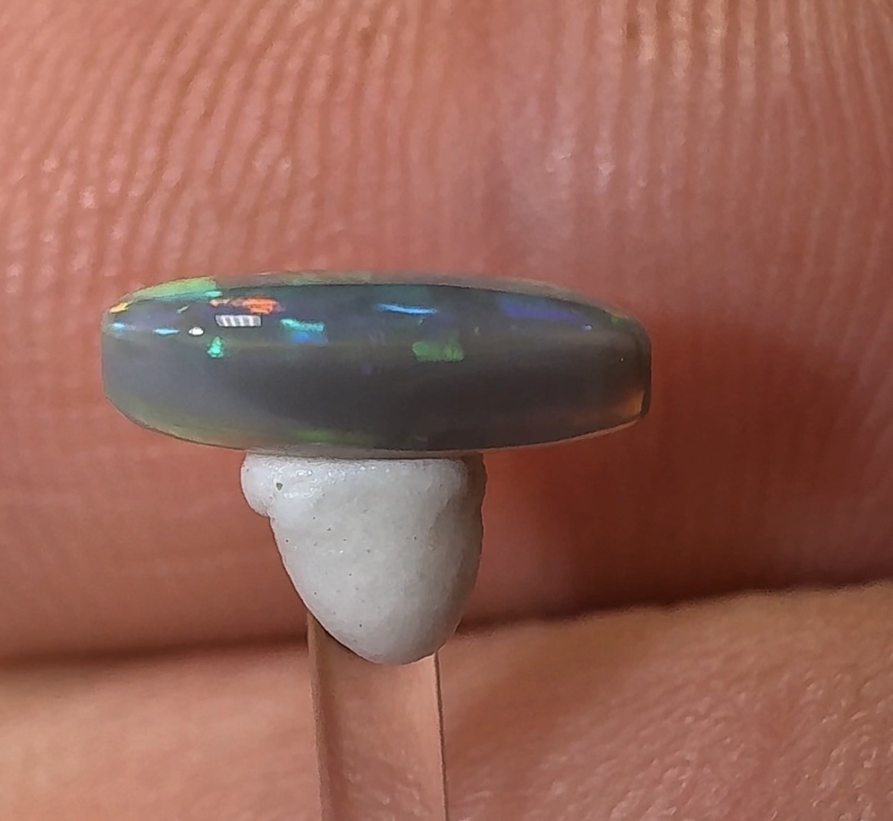 Natural Solid Australian Dark Opal 0.55ct, Lightning Ridge, jewelry making stone