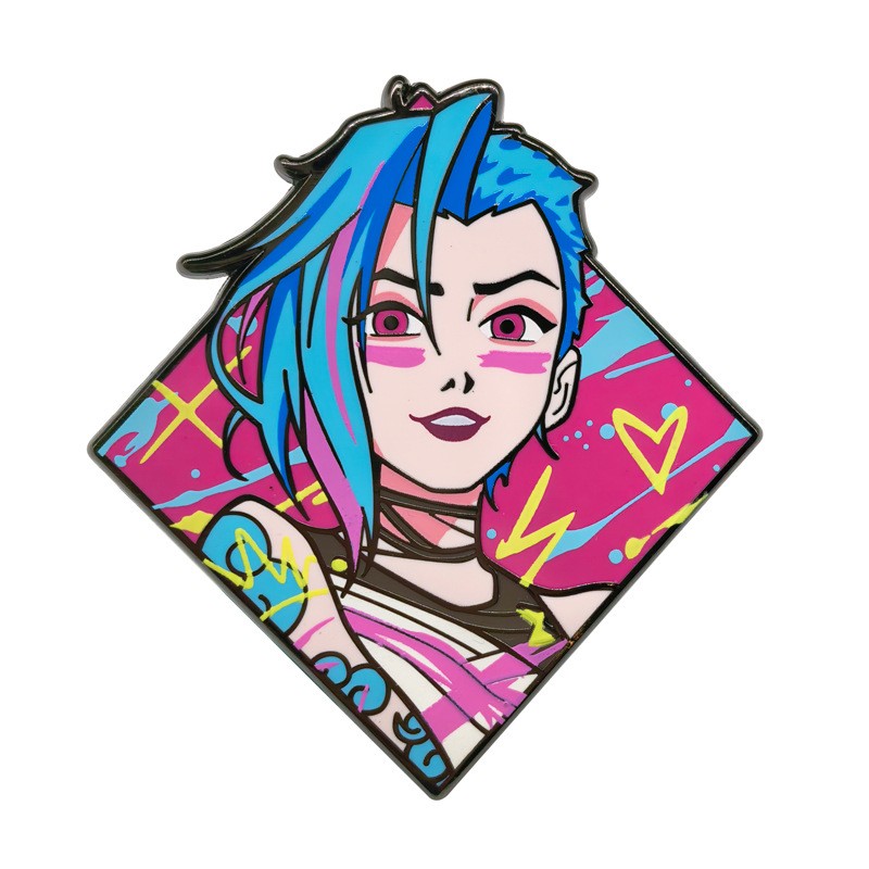 Game Jinx Enamel 2.4″ Pin Metal Badge