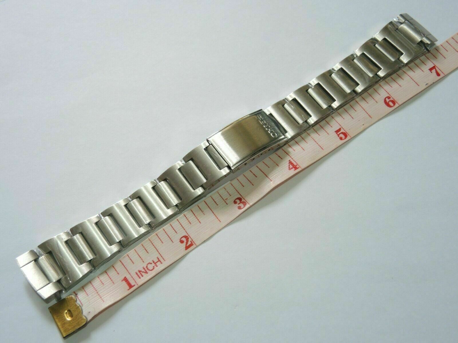 NEW 19MM STAINLESS SOLID BRACELET VINTAGE POGUE 6139-6002/6005 CHRONOGRAPH WATCH