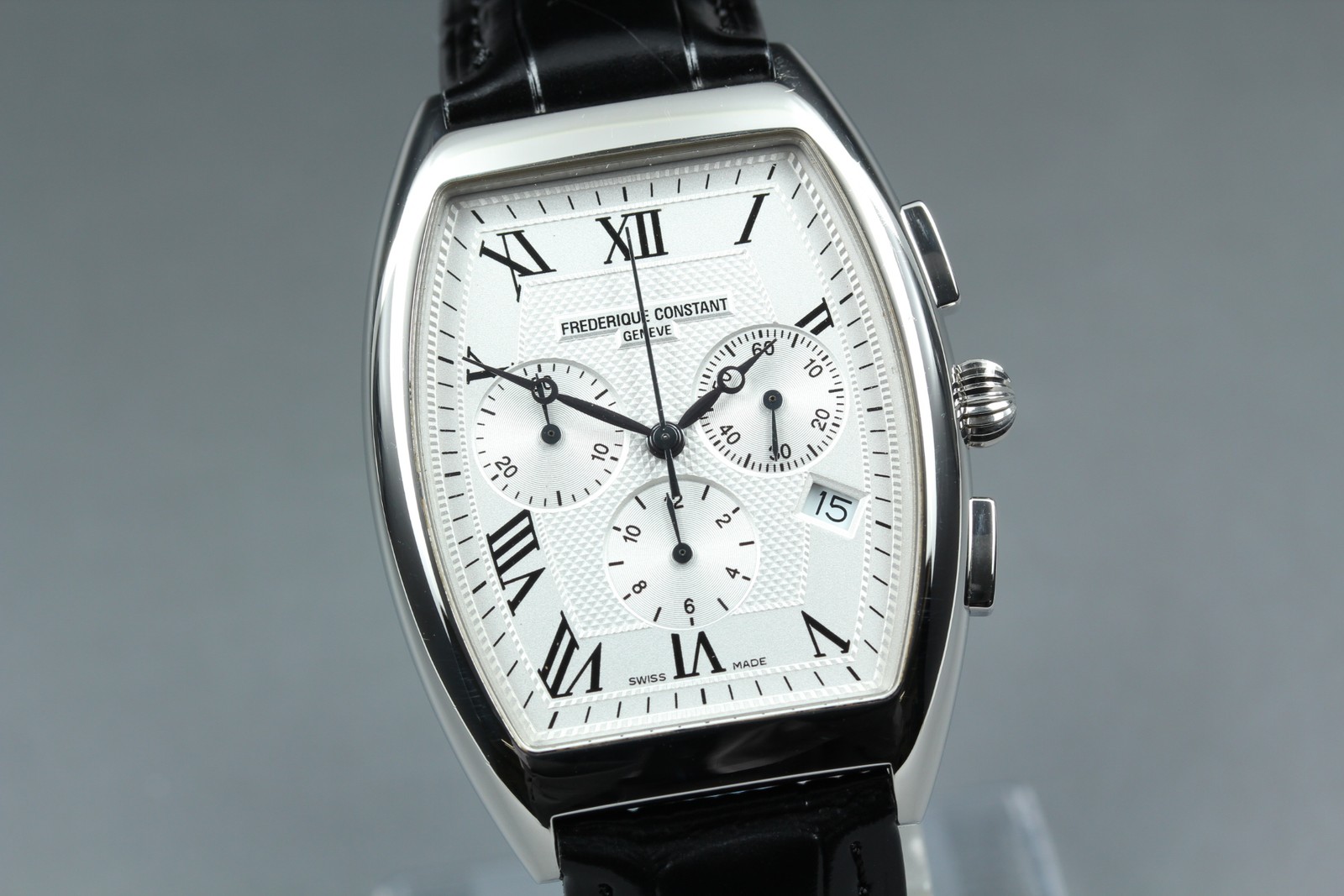 Frederique Constant Tonneau FC292X4T5/6 Chronograph Date Quartz Swiss Made Watch