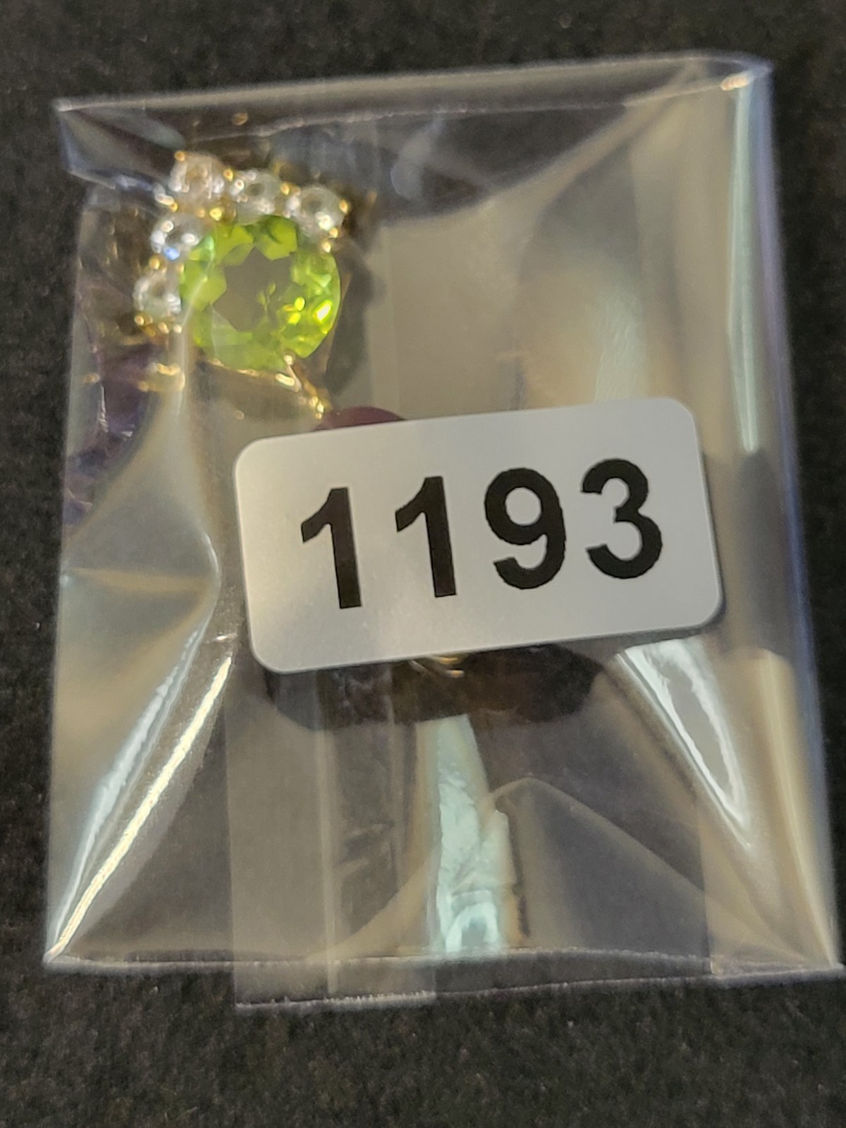 Natural Ruby & Peridot 925 Sterling Silver Gold Dangle Pendant 1193