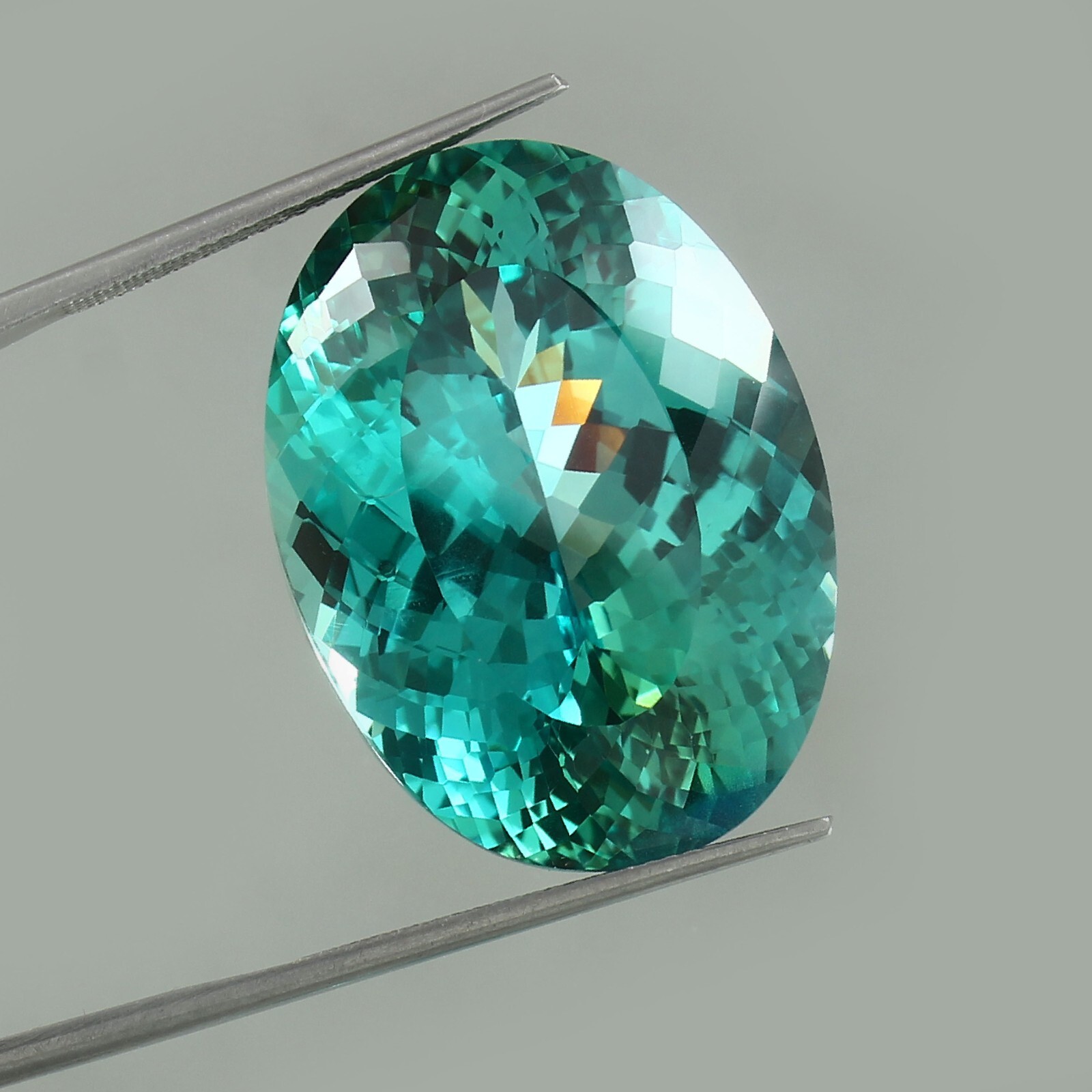 AAA Quality Natural Ceylon Parti Sapphire Loose Oval Gemstone Cut 68.50 CT