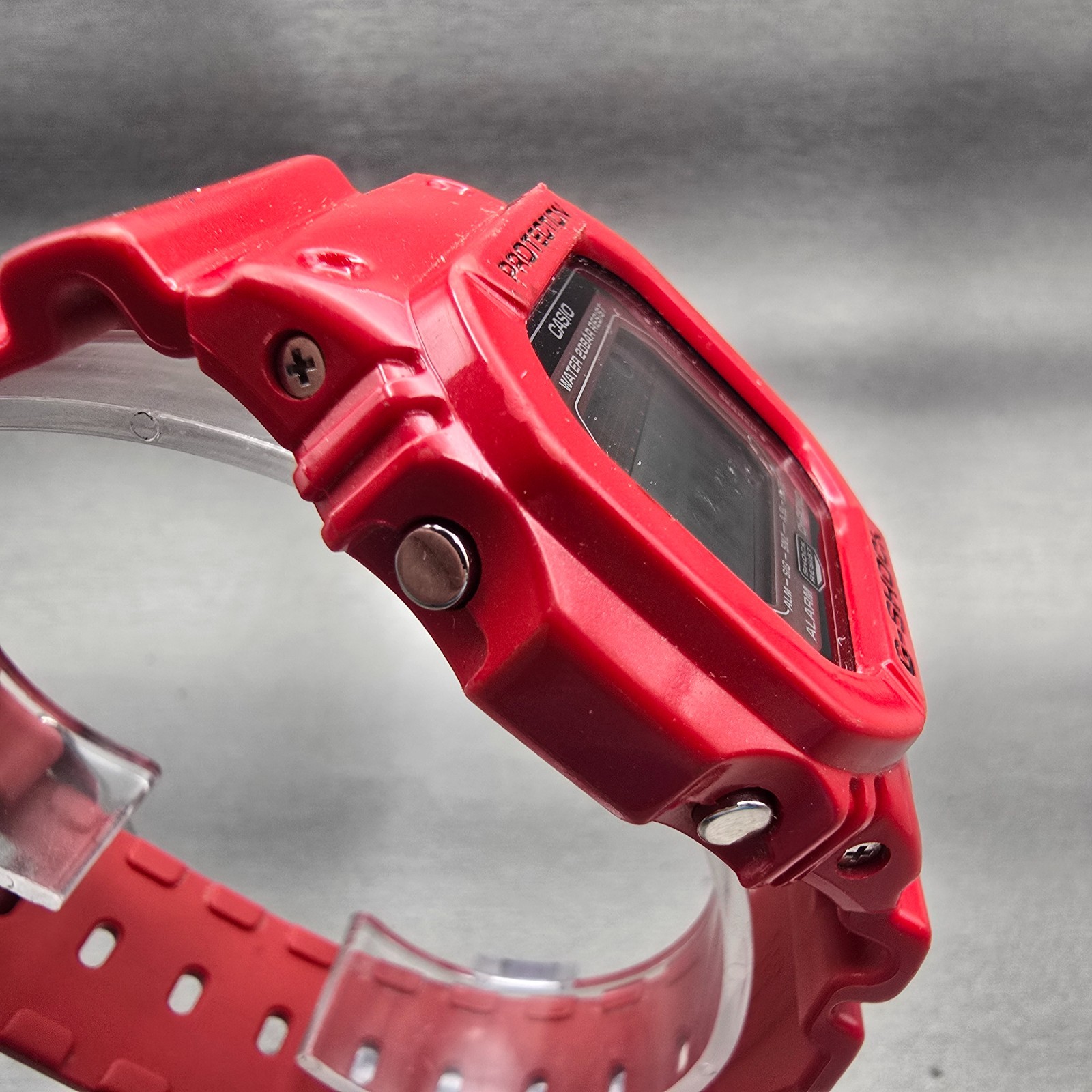 Casio G-Shock GLX-5600 Watch Men 44mm Red Alarm Chronograph G-Lide New Battery