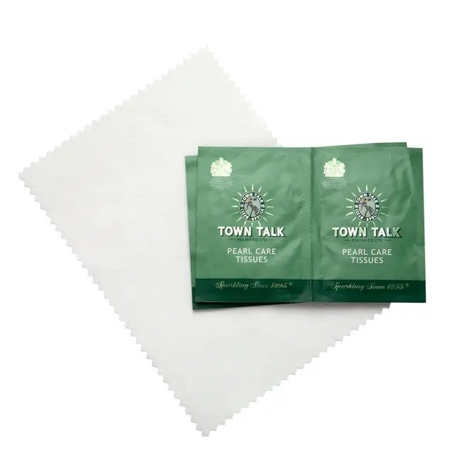 Town Talk Perfect Pearl Jewelry Care Kit – Polishing Cloth & 2 Sachets
