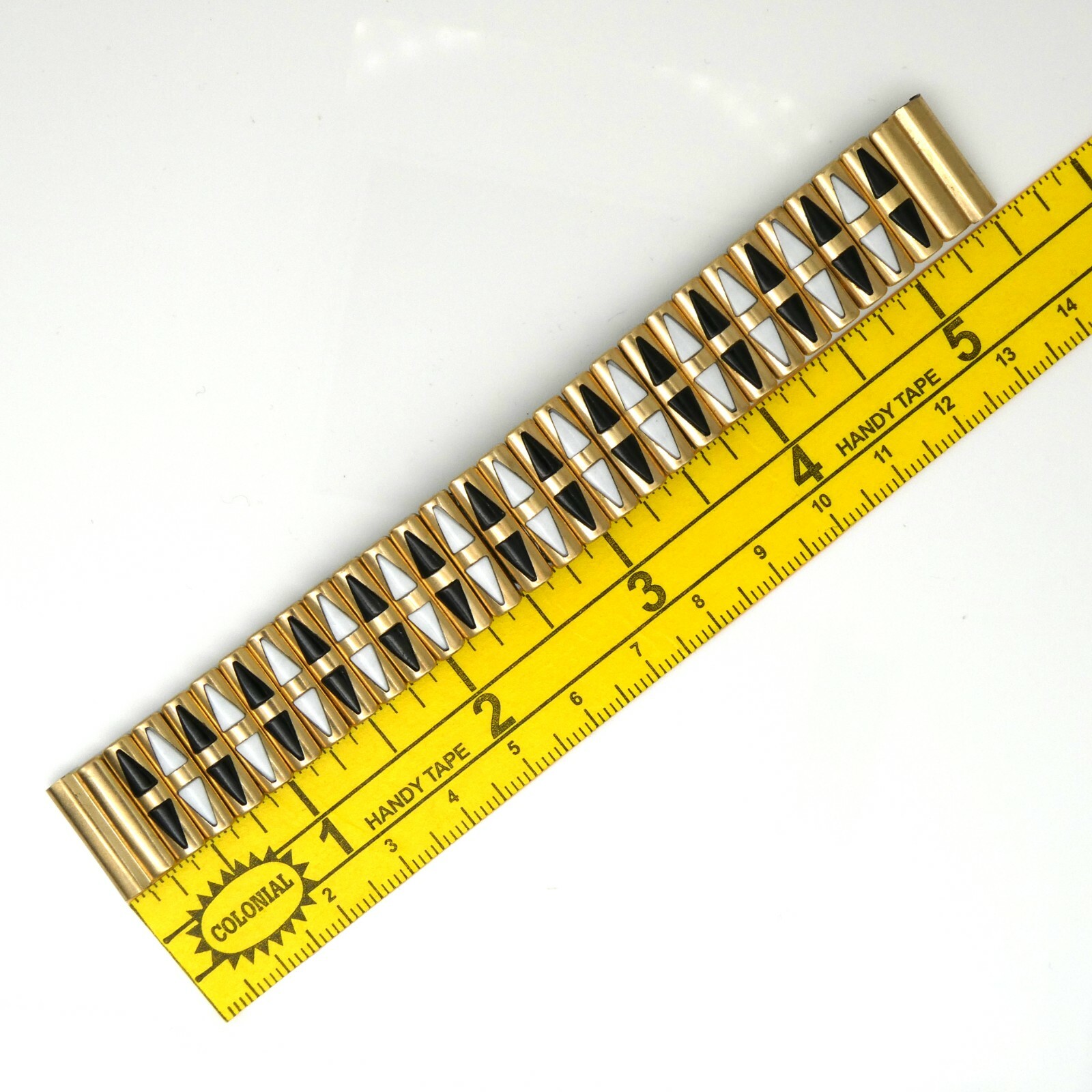 Vintage Bergevin Bros. 17.4 mm g.f. and st. steel wristwatch expansion bracelet