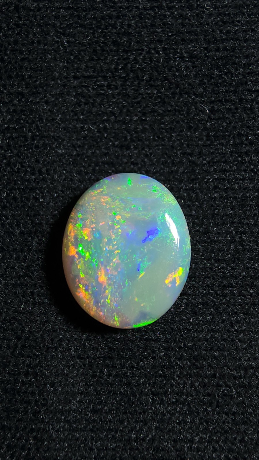 Australian Lightning Ridge 0.90ct Rainbow Crystal Nobby Opal
