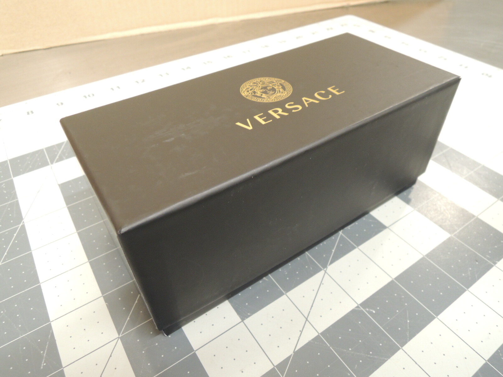 Versace Gift Box / Storage Box 6-7/8″ x 3″ x 2-2″ with Shoebox Lid