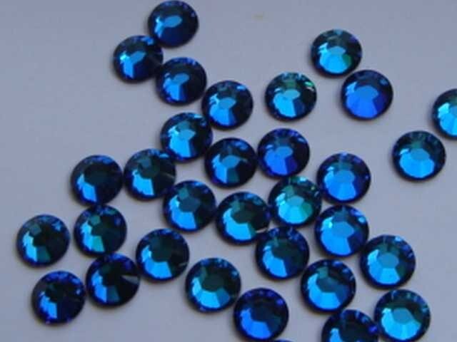 SS40 CRY BERMUDA BLUE Preciosa Maxima Rhinestones 12 pcs